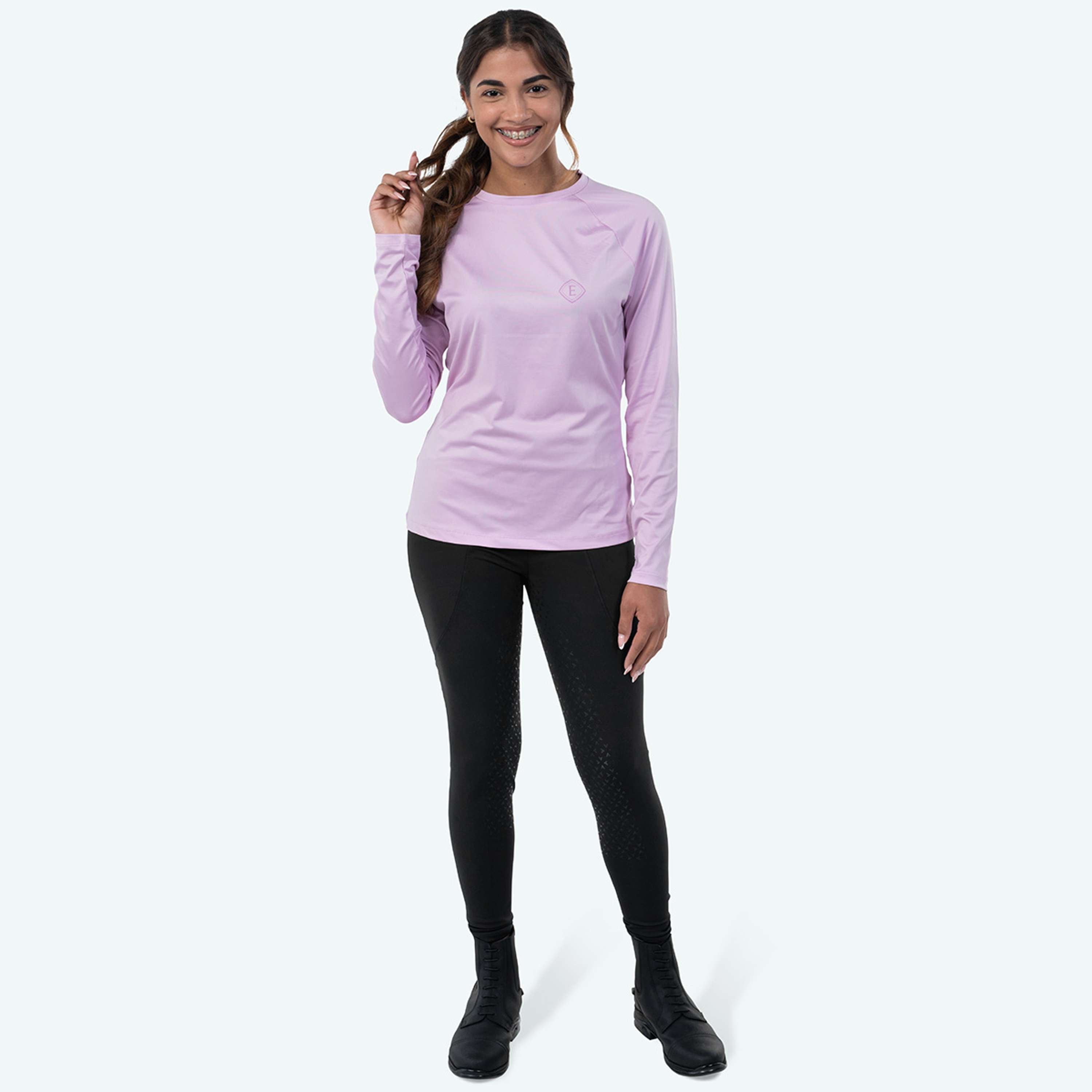 Elvera Equestrian Performance Shirt EELunara Lila Purple