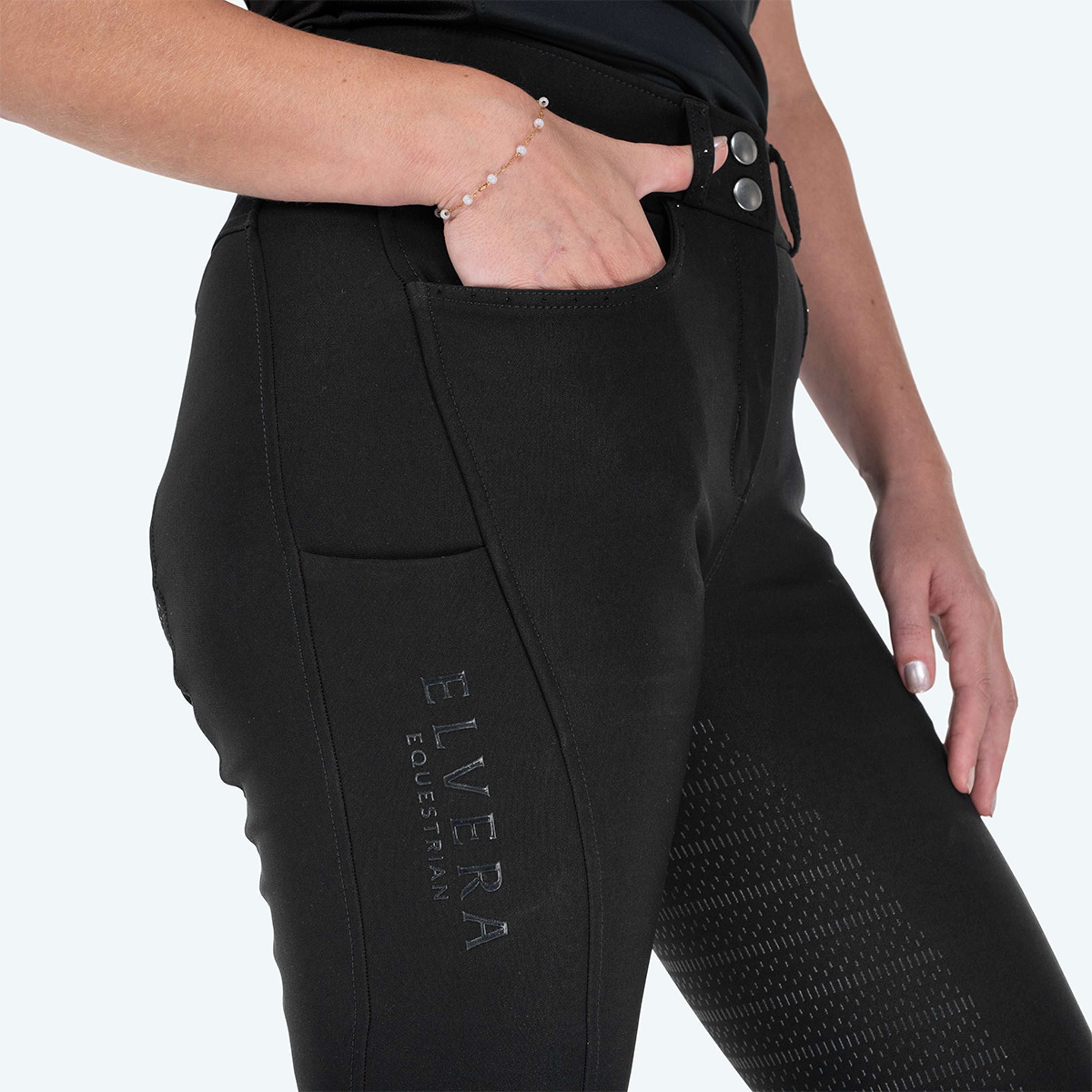 Elvera Equestrian Breeches Performance Bling Black