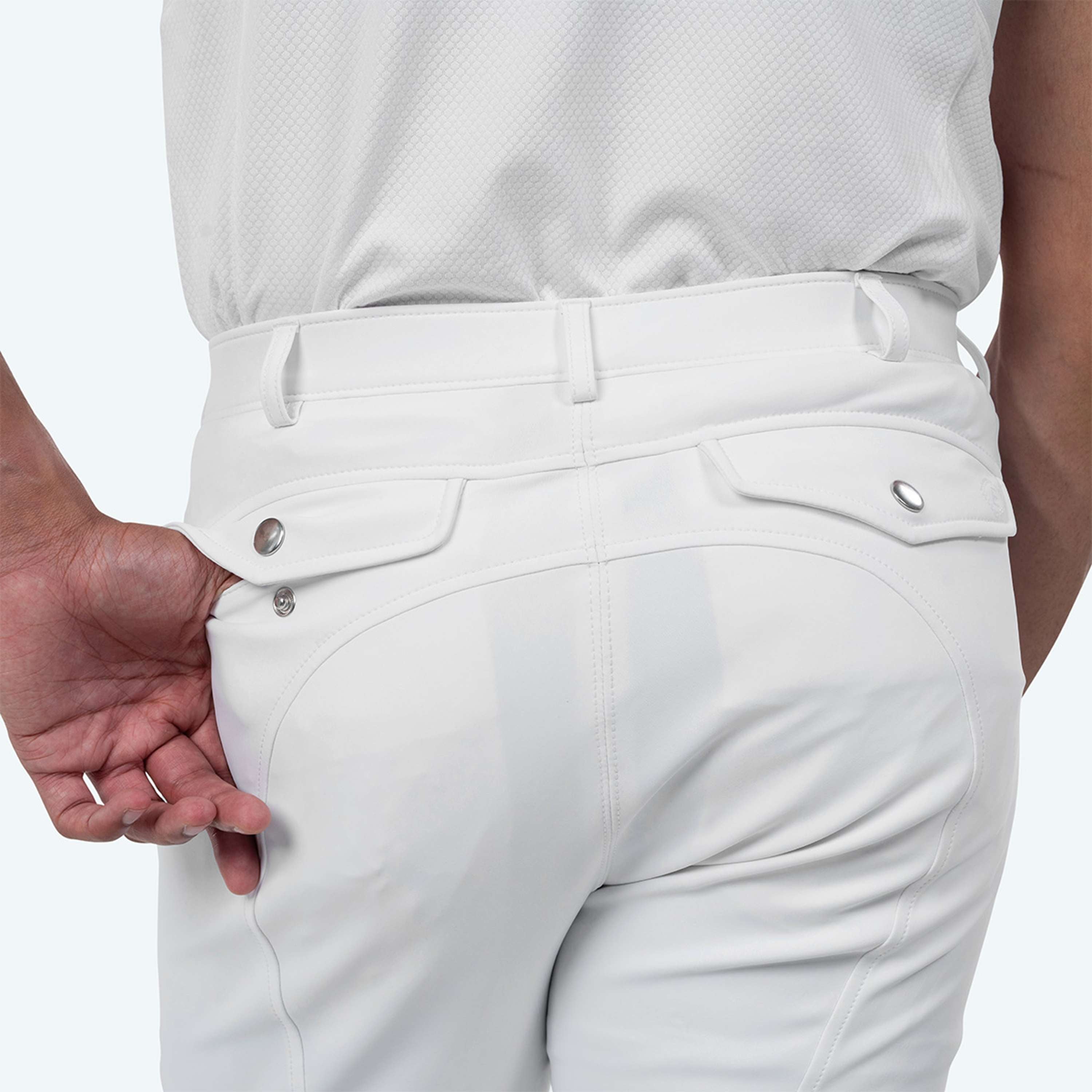 Elvera Equestrian Breeches Sensitive Pro Half Seat Men White