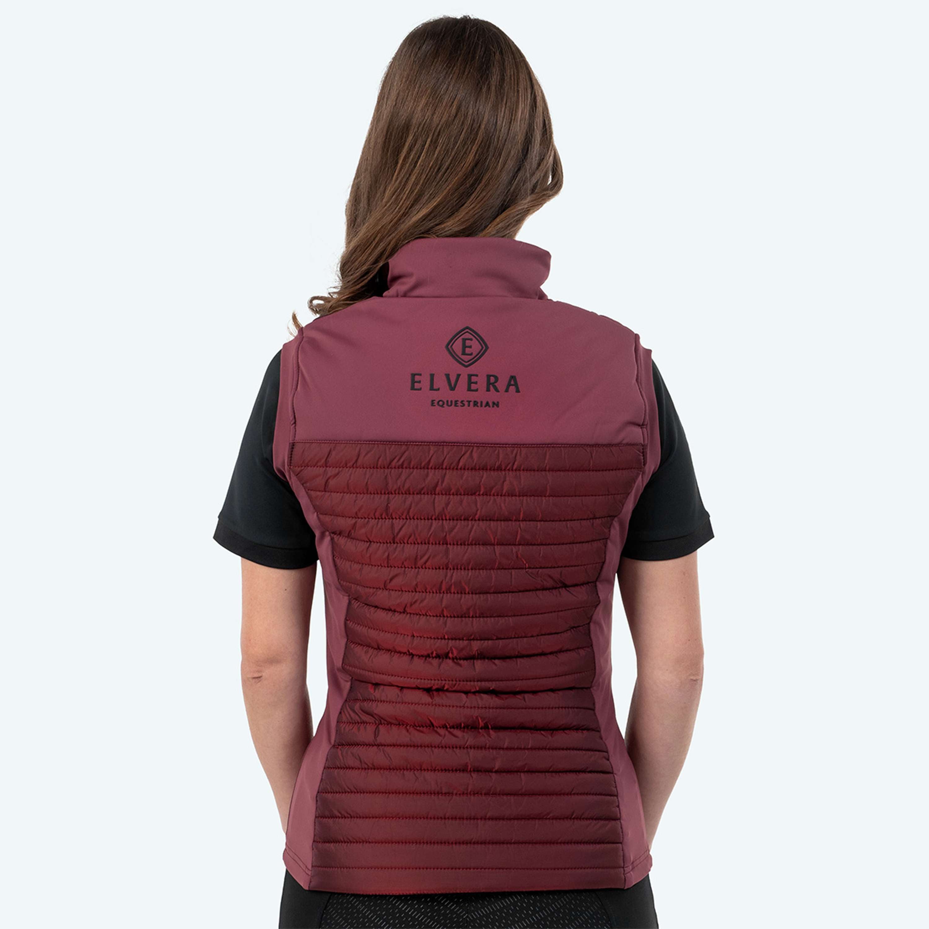 Elvera Equestrian Bodywarmer EEBaroness Metalic Burgundy