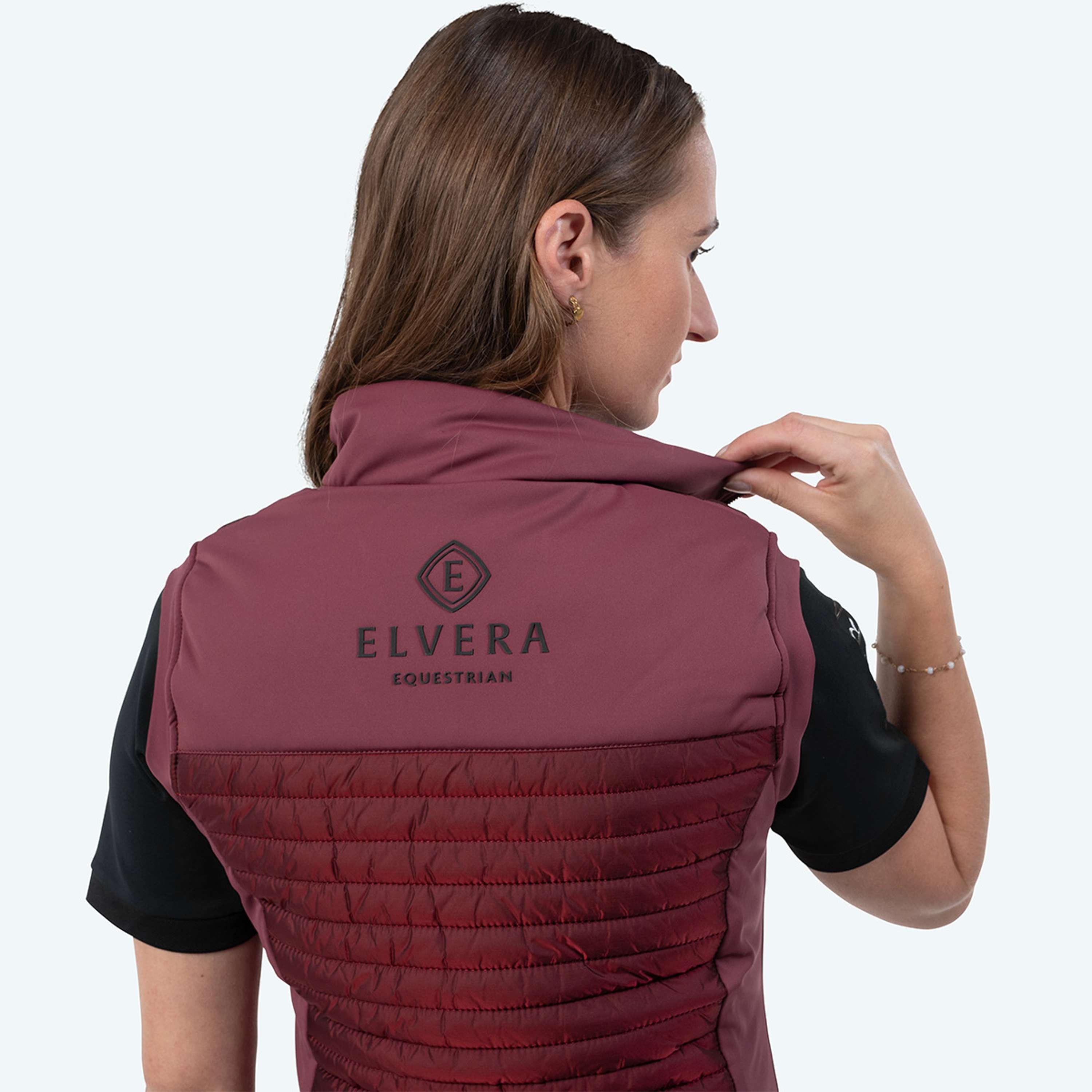 Elvera Equestrian Bodywarmer EEBaroness Metalic Burgundy