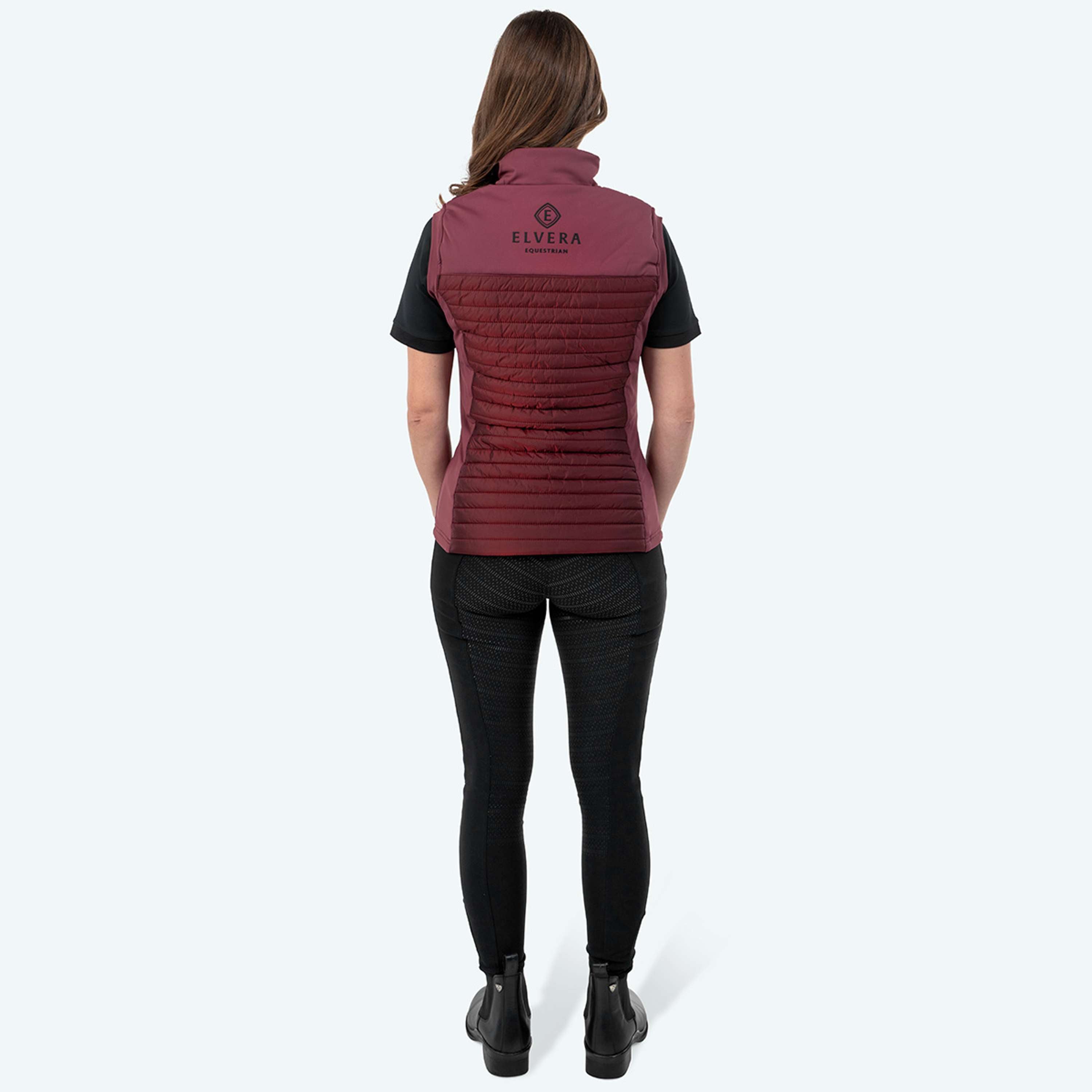 Elvera Equestrian Bodywarmer EEBaroness Metalic Burgundy