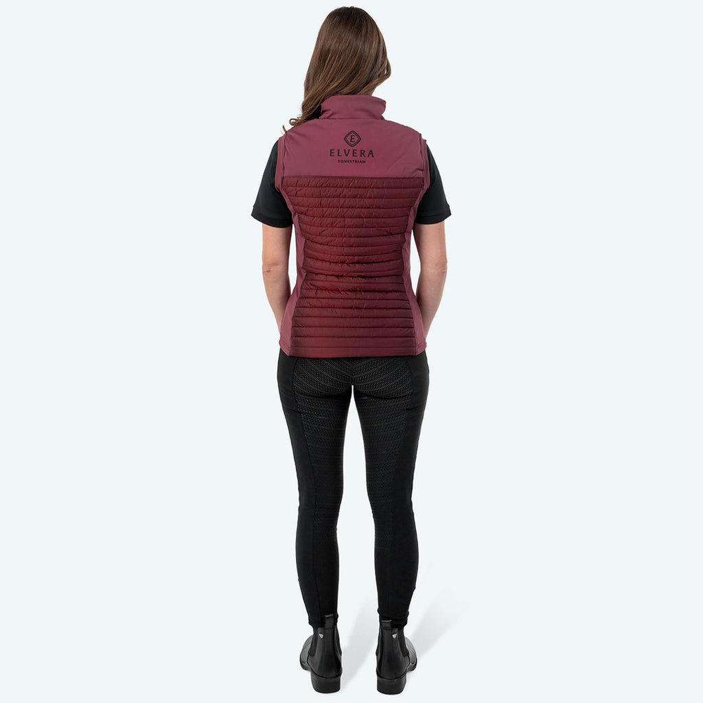 Elvera Equestrian Bodywarmer EEBaroness Metalic Burgundy