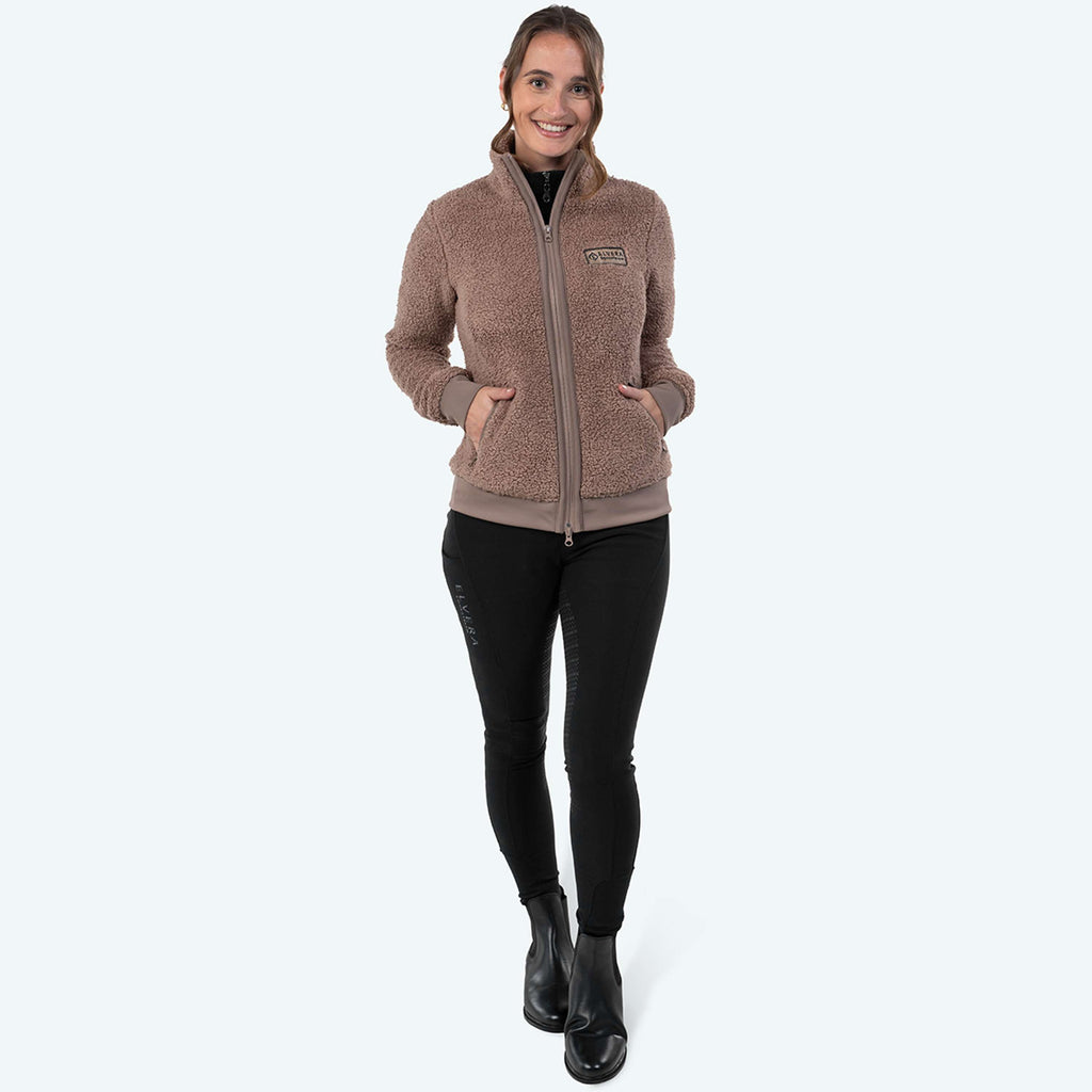 Elvera Equestrian Fleece Vest EEDaphne Taupe