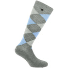 EQUITHÈME Socks Argyle Light Grey/Sky Blue