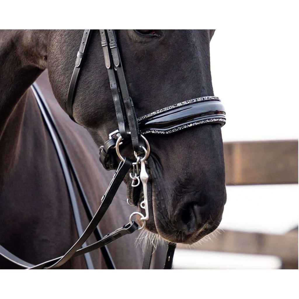 HB Showtime Nose Band Rocky Glitter Anatomic Black