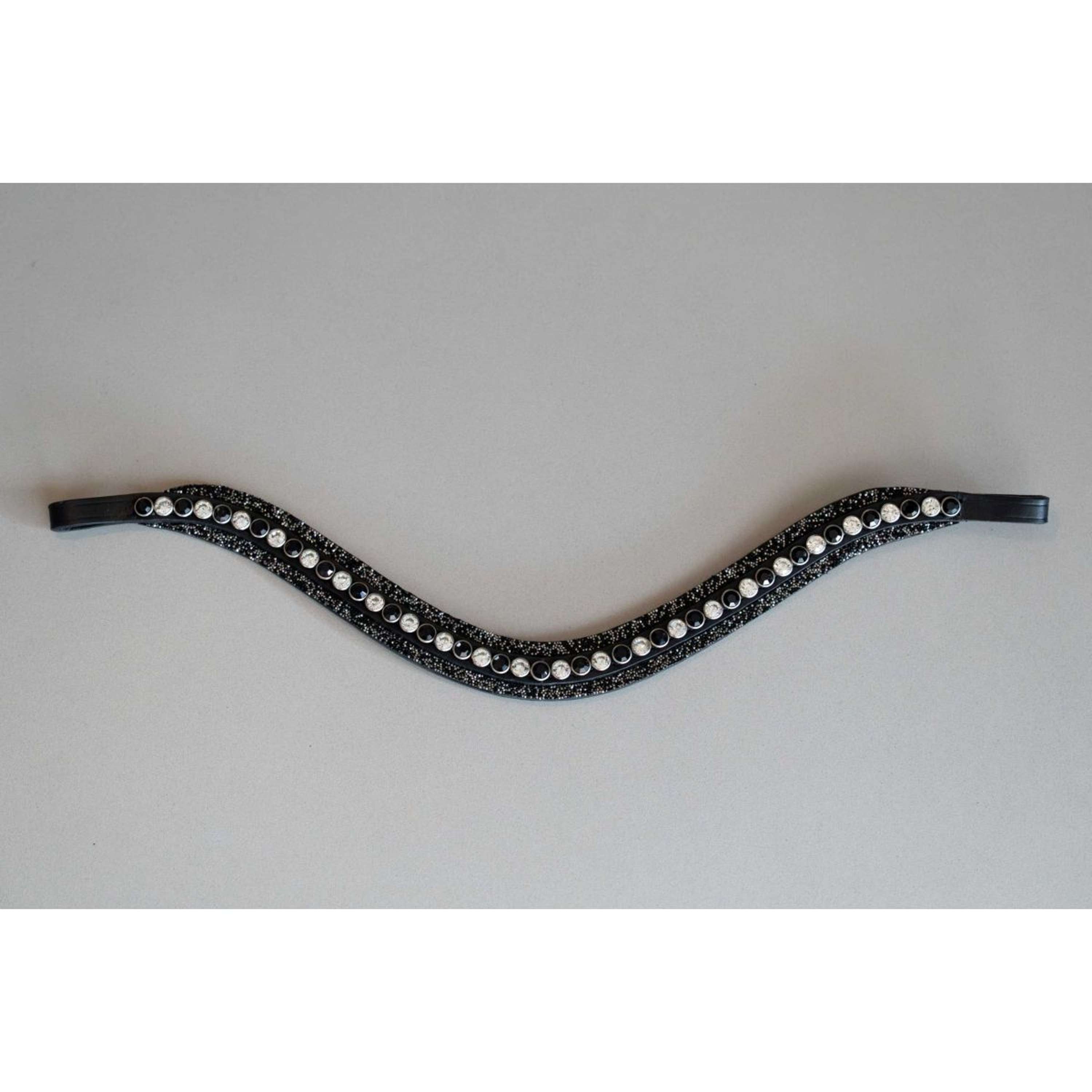 HB Showtime Browband Rocky Glitter Black/Black Glitter