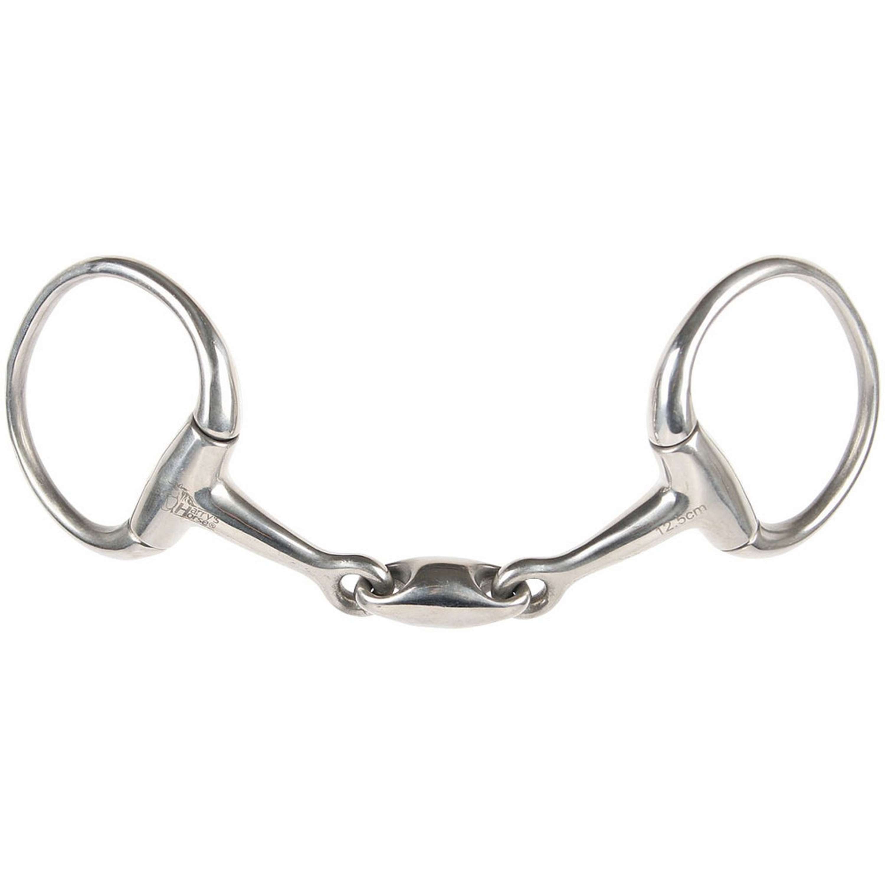 Harry's Horse Eggbut Snaffle French Mouth RVS