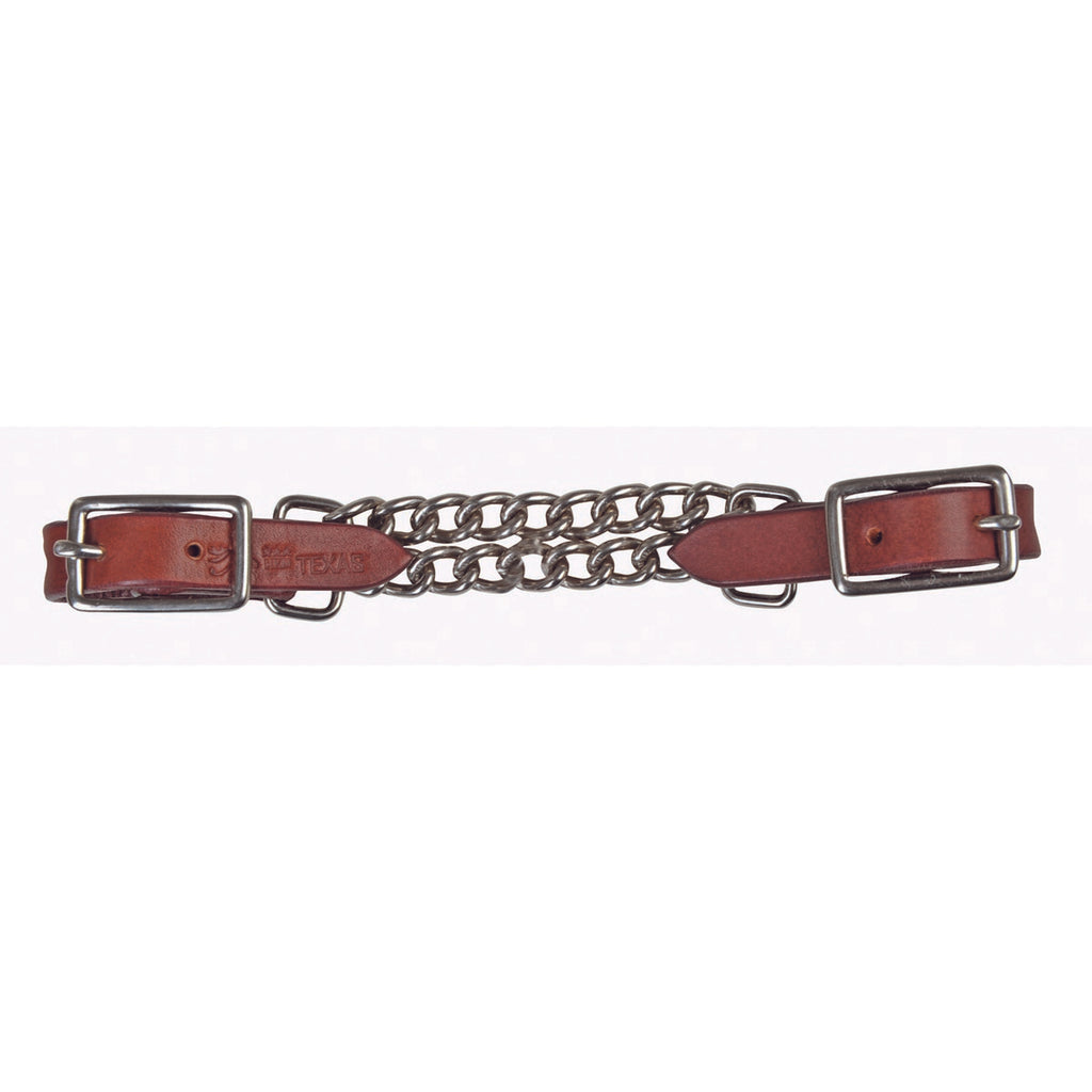 HKM Western Curb Chain Double Darkbrown