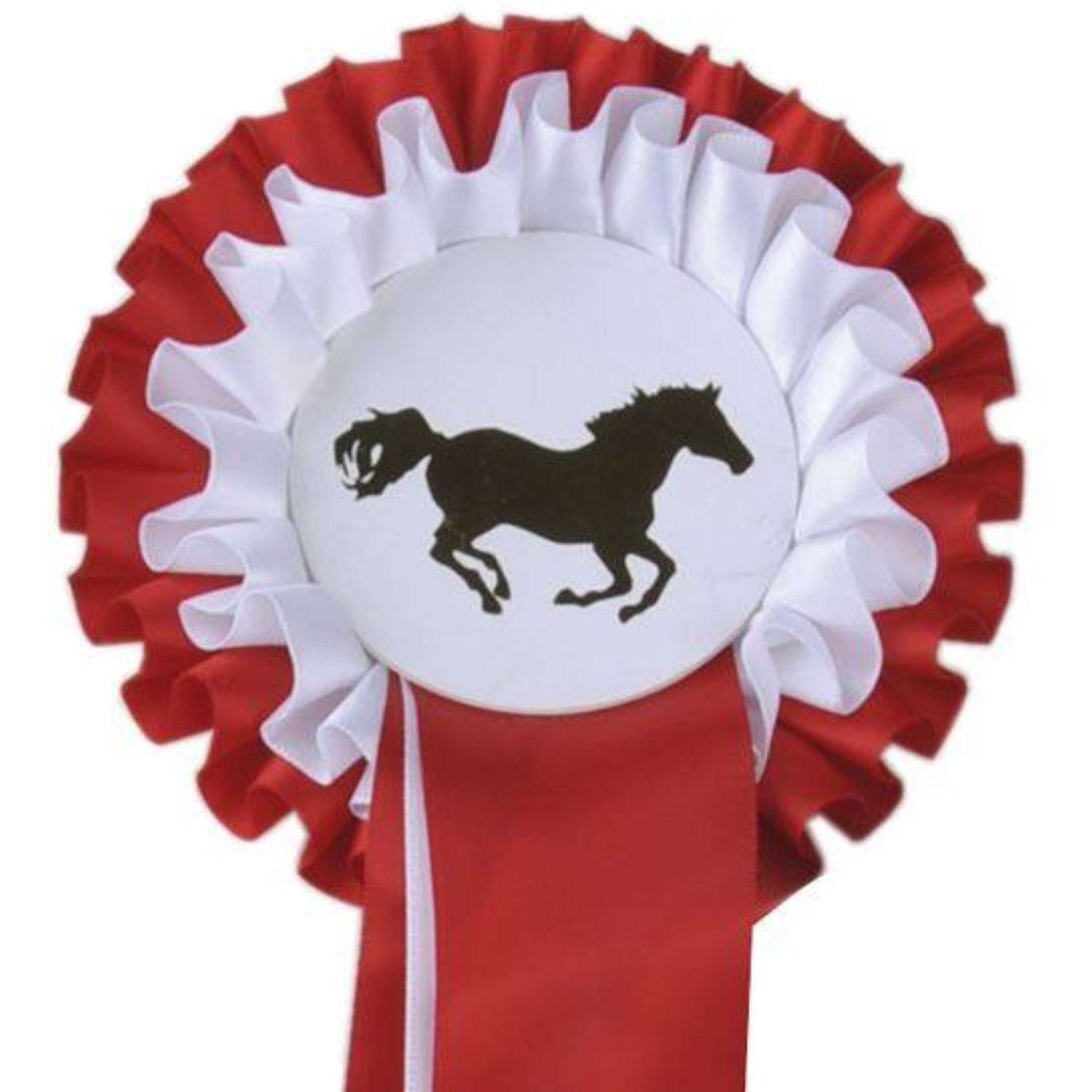 HKM Rosette 2 Layers Red/White