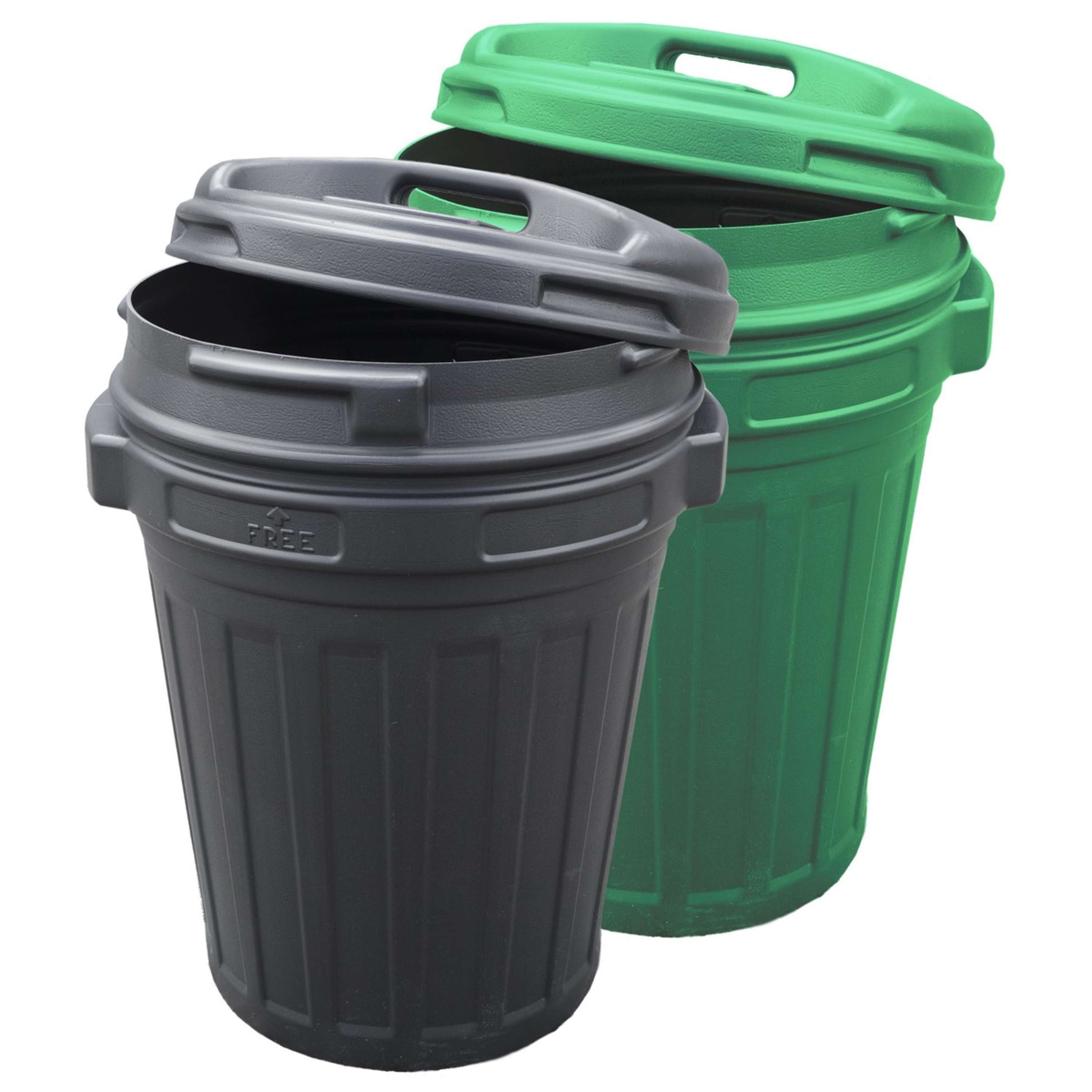 Feed Bucket with Twist Lock 70L Green
