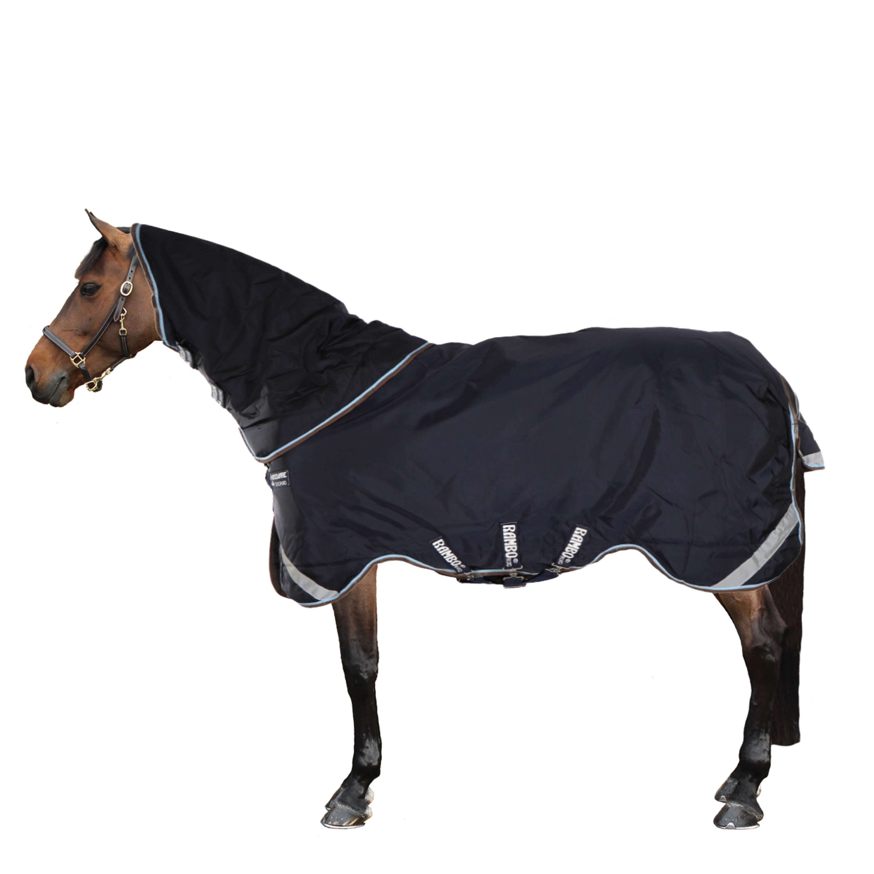 Rambo Winter Rug Duo 100g + 300g Navy/Sky Blue