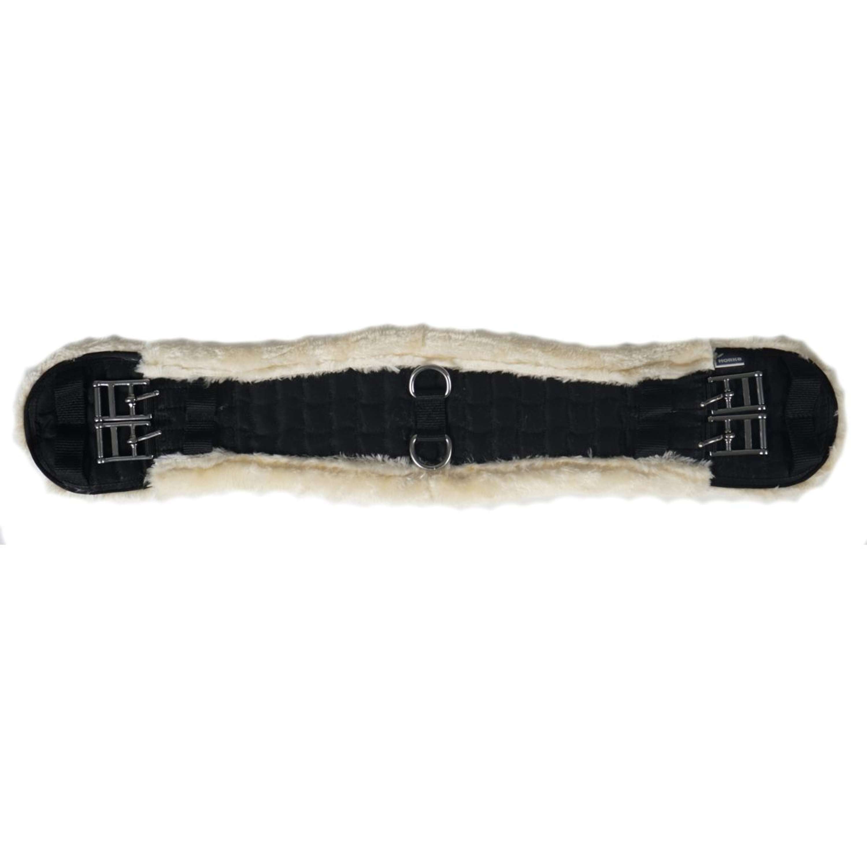 HORKA Girth Textiles with Fur Black