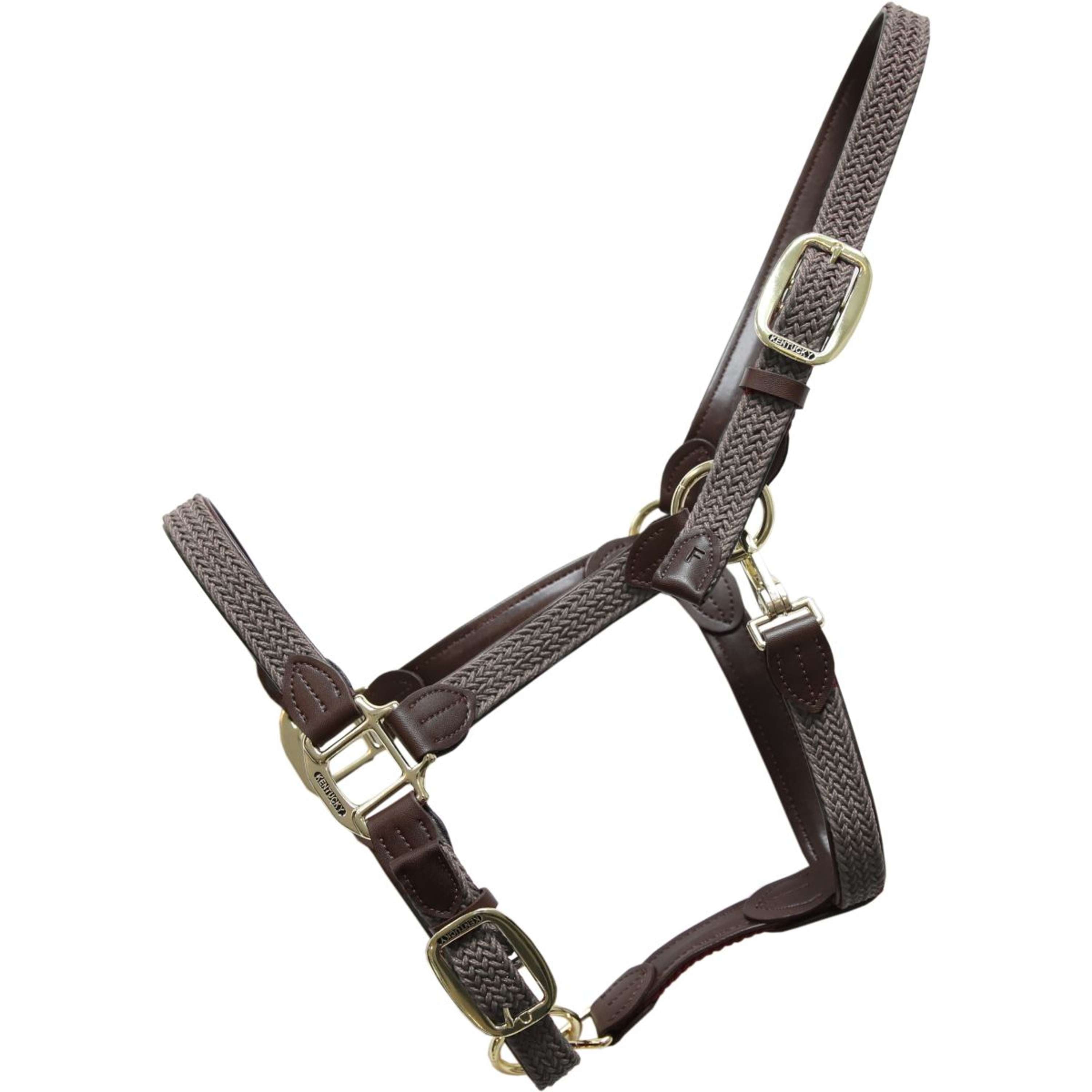 Kentucky Halter Braided Nylon Grey