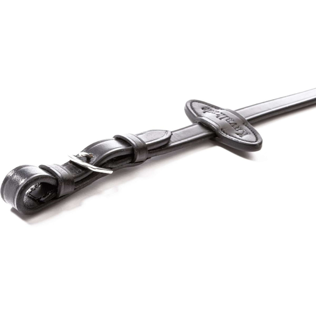 Kavalkade Rein Rubber with Stoppers Black