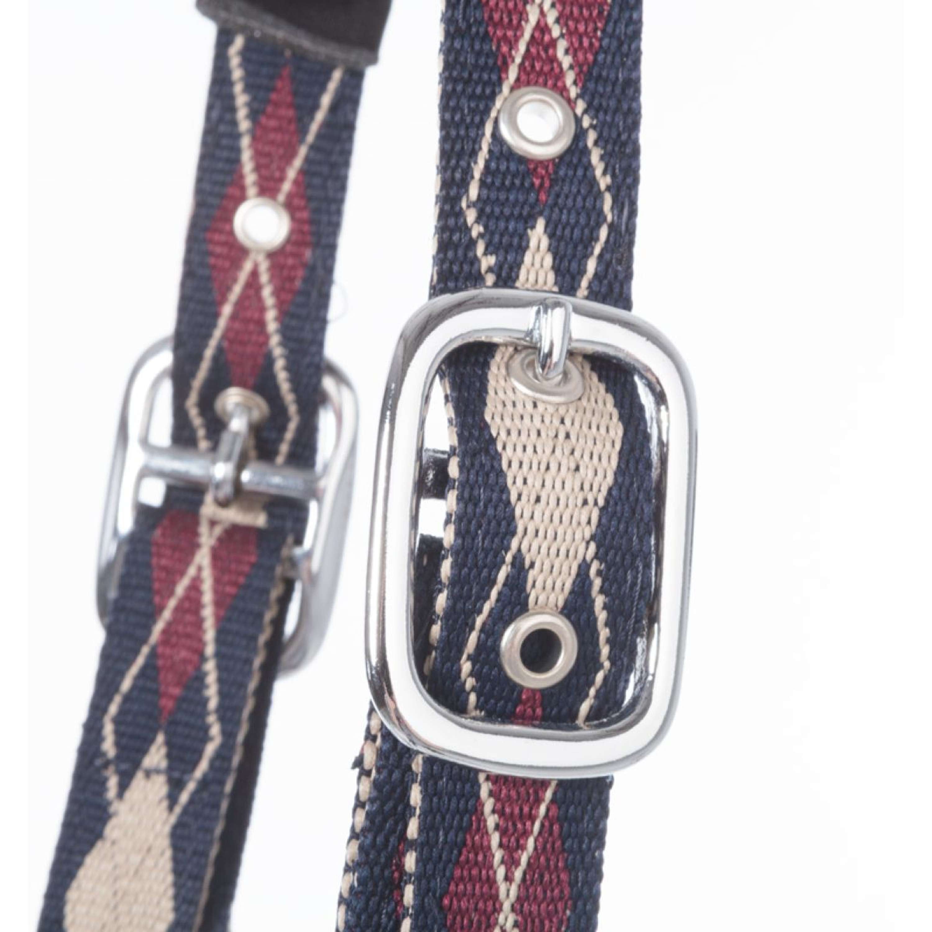 Kavalkade Halter Classic Raute Blue/Creme/Bordeaux