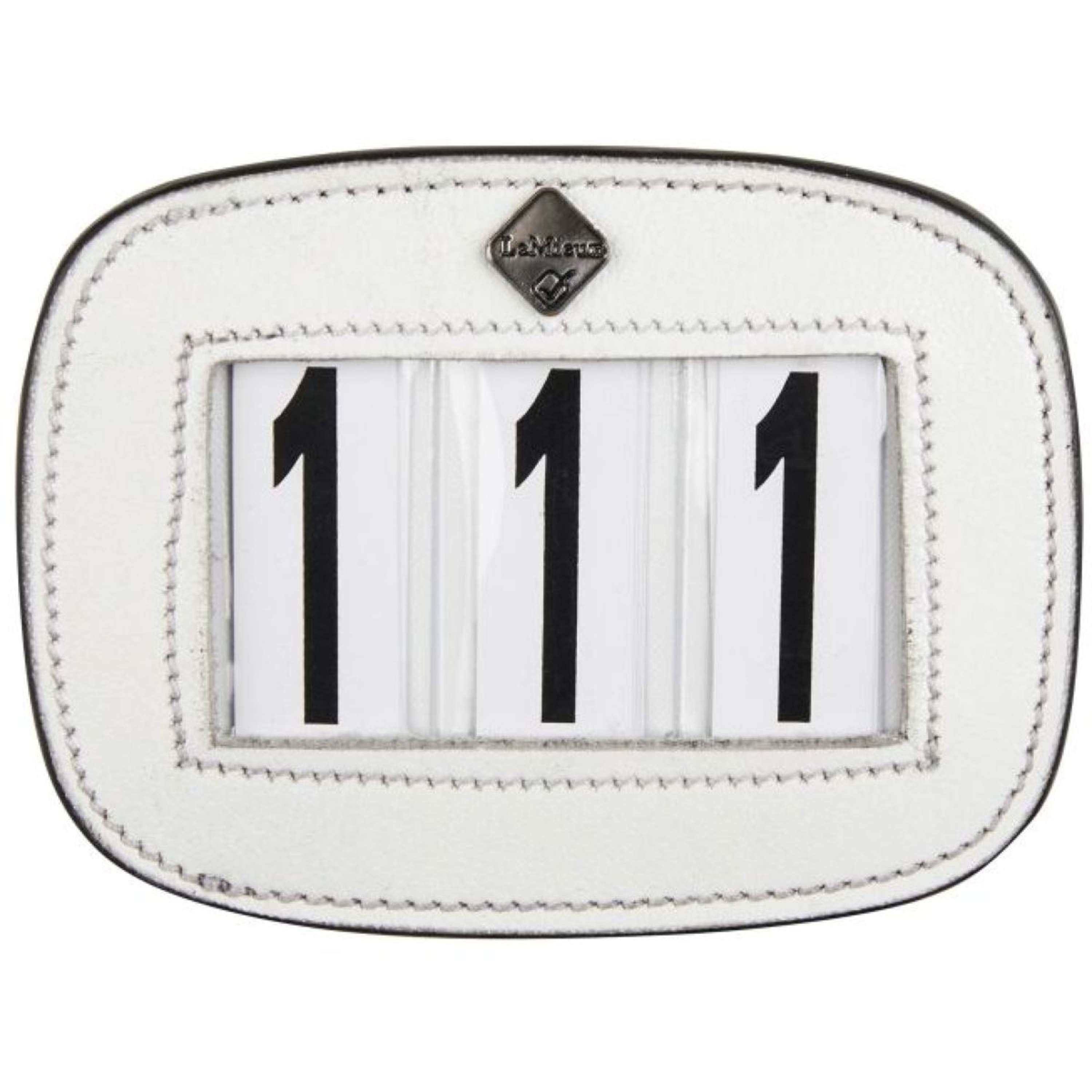 LeMieux Start Numbers Saddle Pad White