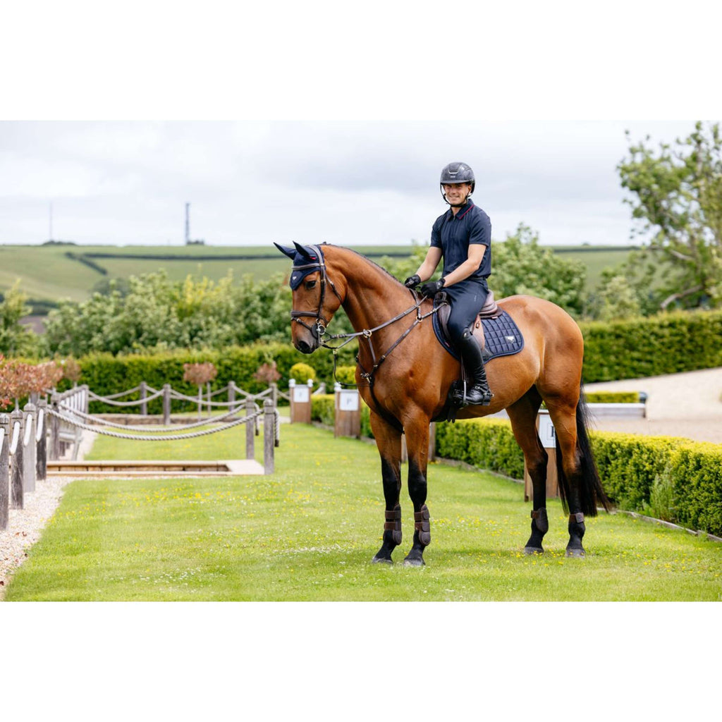 LeMieux Saddlepad Loire Classic Square Close Contact Navy