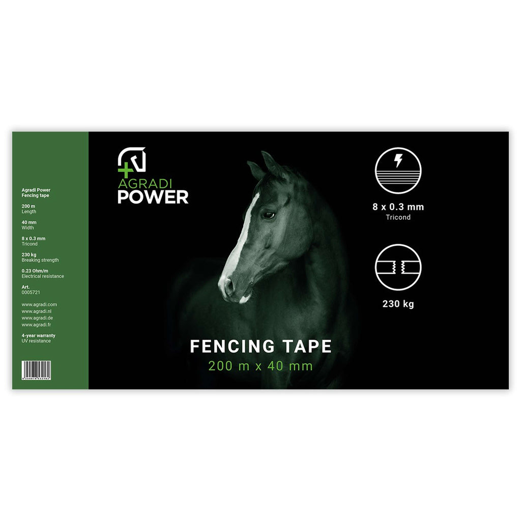 Agradi Power Fencing Tape White/Red