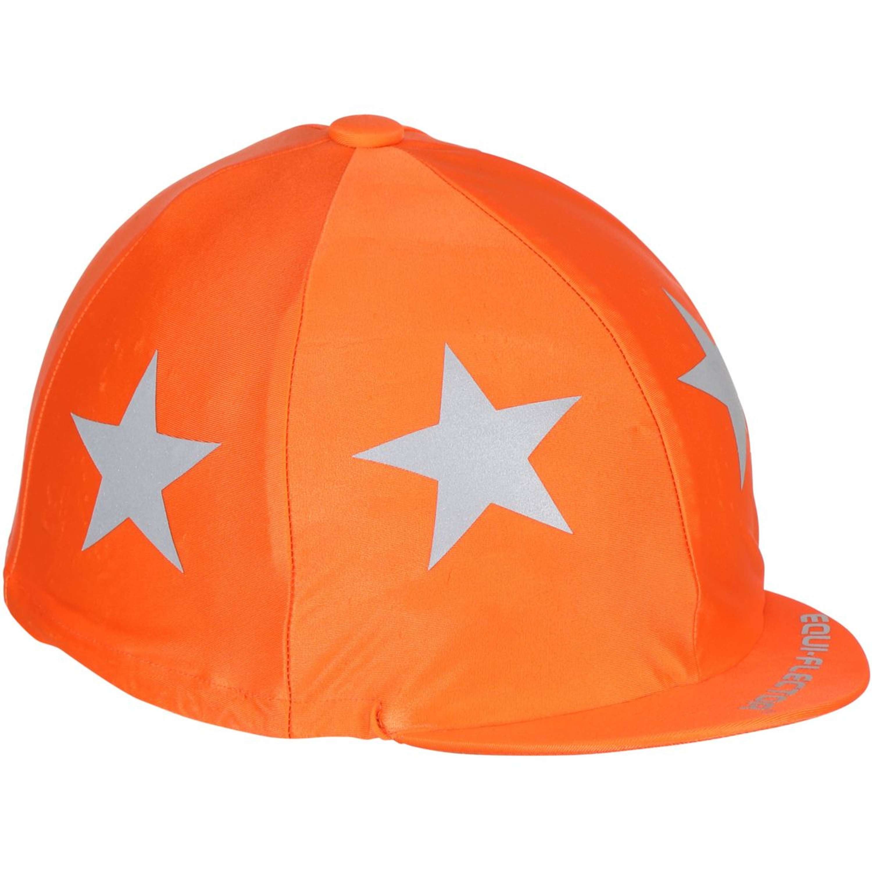 Equi-Flector by Shires Helmet Cover Team Orange