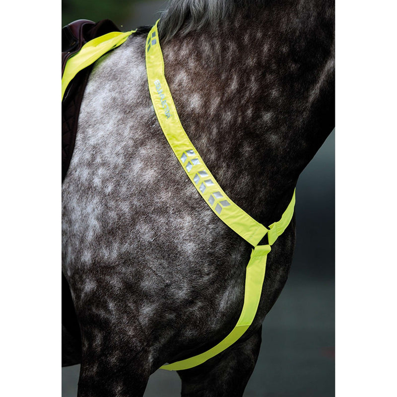 Equi-Flector by Shires Front Strap Reflective Fluor Yellow