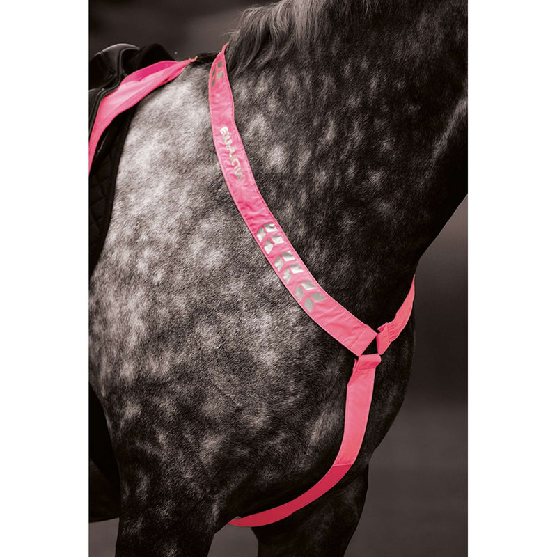 Equi-Flector by Shires Front Strap Reflective Fluor Pink
