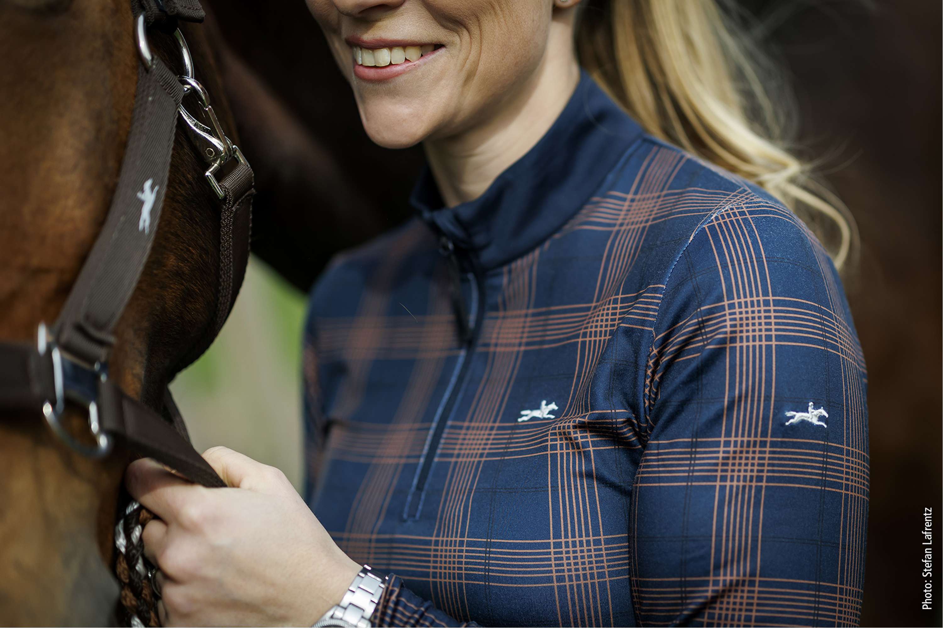 Schockemöhle Shirt SPXandra Navy Check