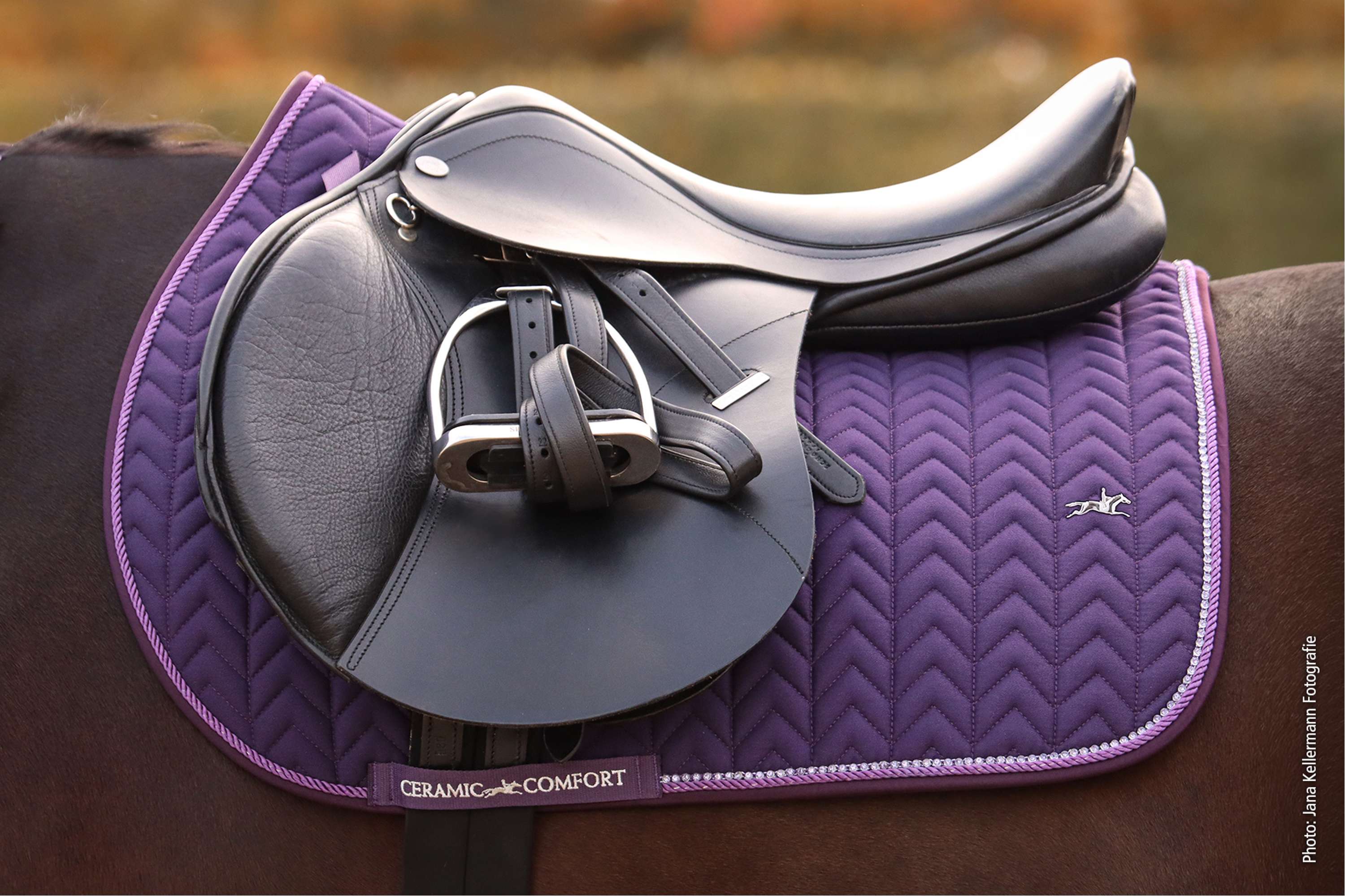 Schockemöhle Saddlepad SPCeramica Jumping Dark Purple