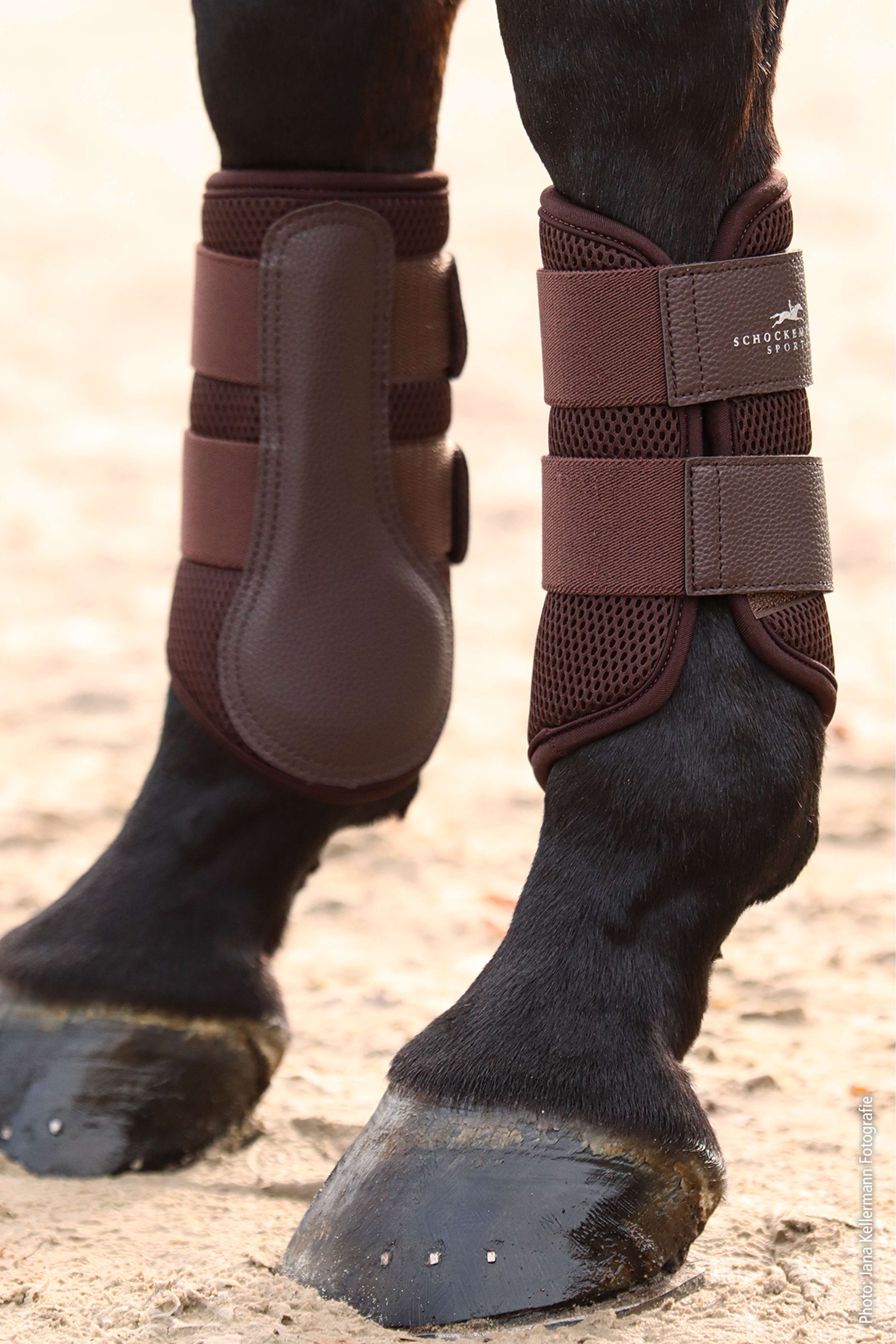 Schockemöhle Leg Protectors Mesh Guards Mocca