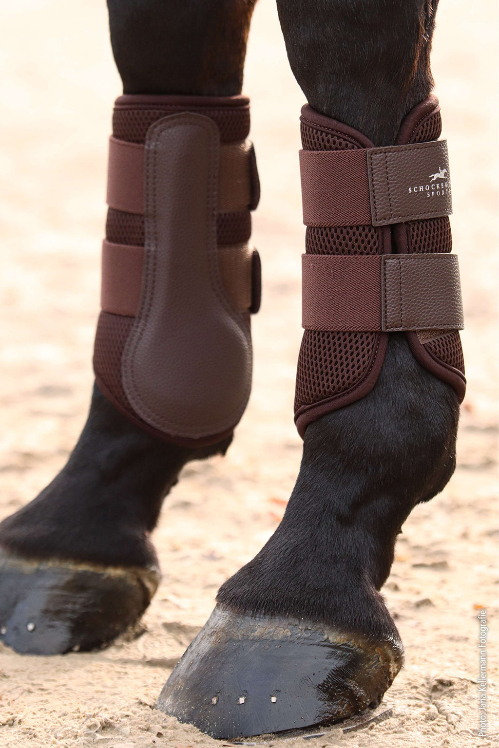 Schockemöhle Leg Protectors Mesh Guards Mocca