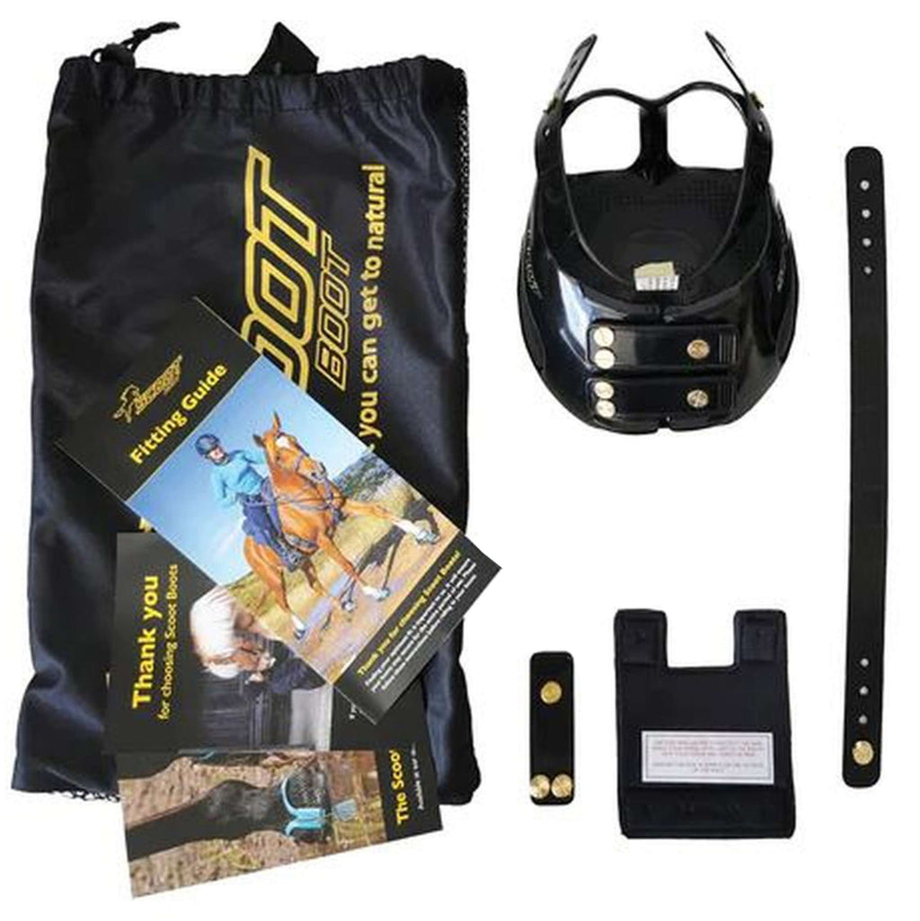 Scoot Boot Horse Shoe Slim Single Black