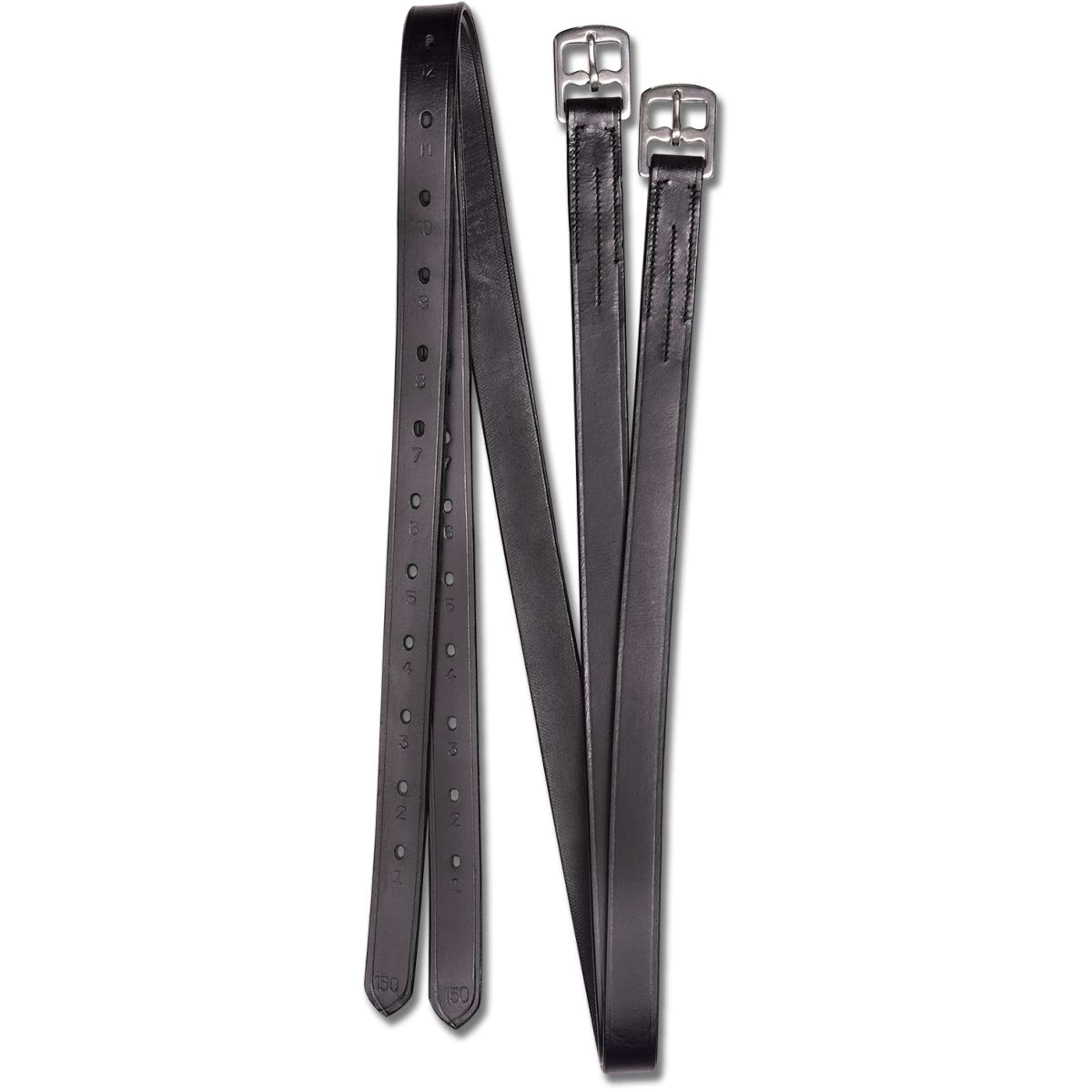 Waldhausen Stirrup straps X-Line 22mm Leather Black