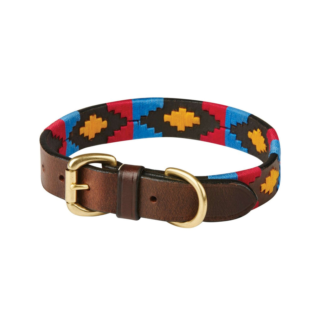WeatherBeeta Collar Polo Leather Cowdray/Brown/Pink/Blue/Yellow
