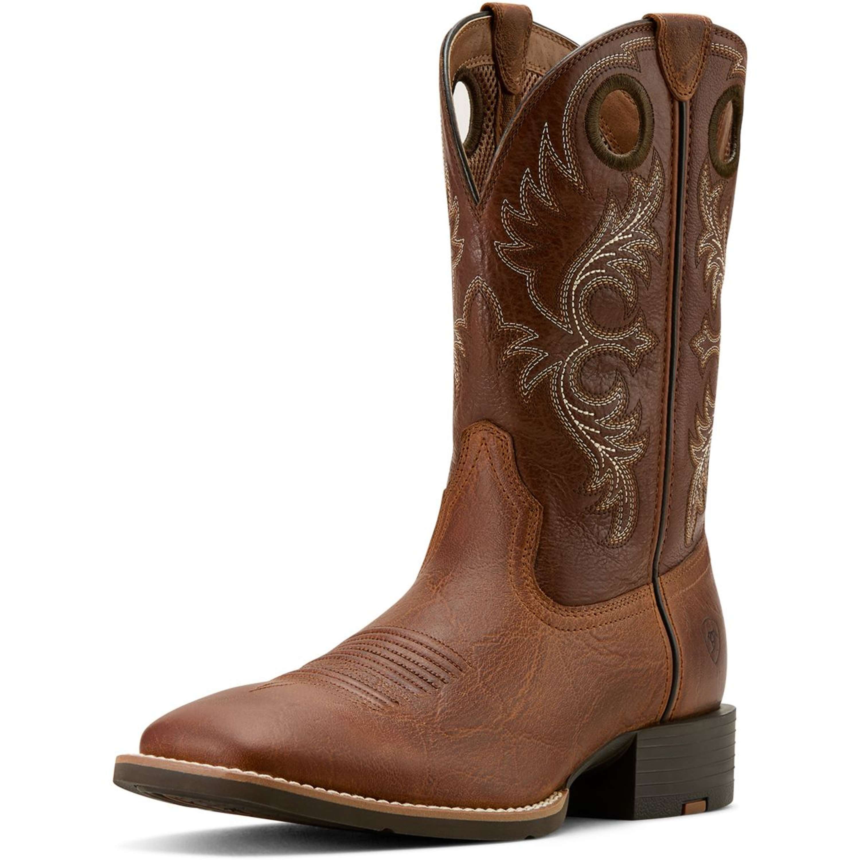 Ariat Western Boots Sport Rodeo Men Aged Tan/Luna