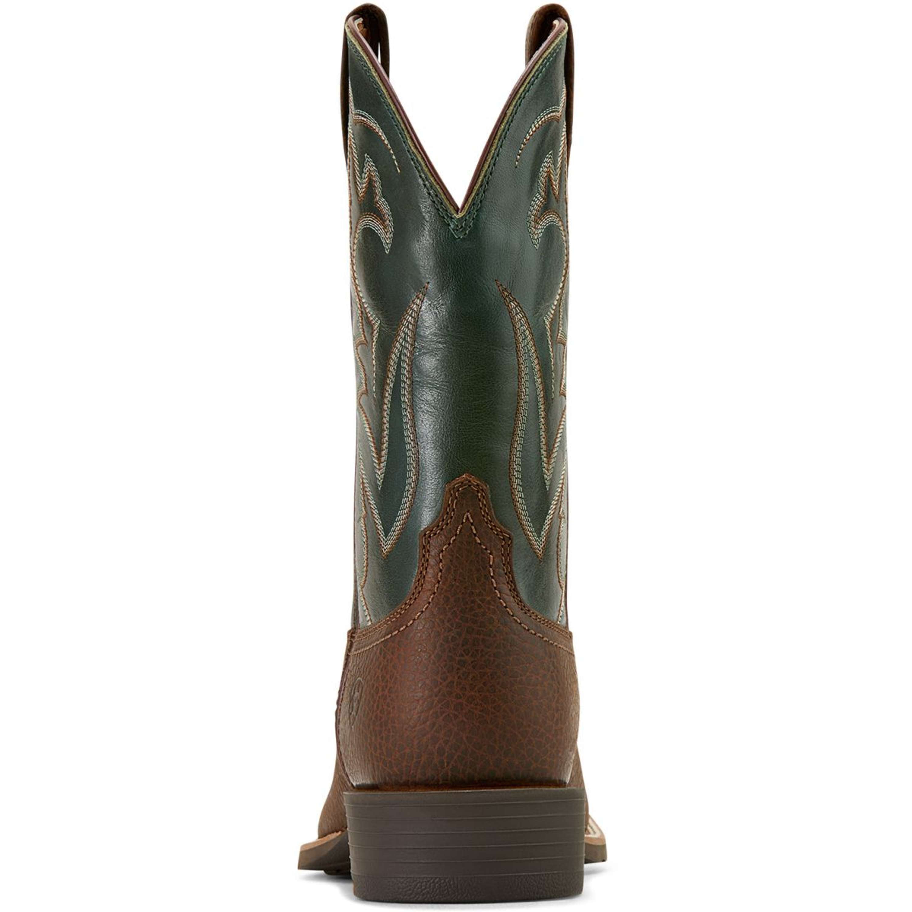 Ariat Western Boots Sport Outdoor Men Brown Oiled/Tack Green