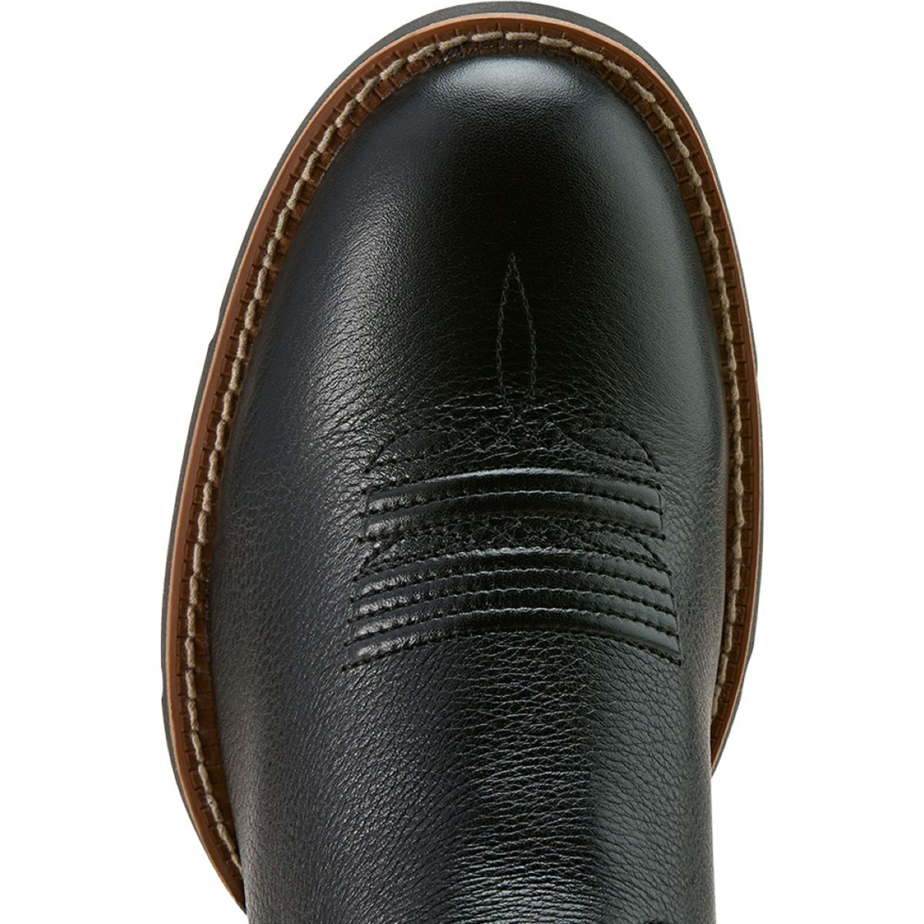 Ariat Western Boots Round Up Stretchfit Women Black Deertan/Garnet Emboss