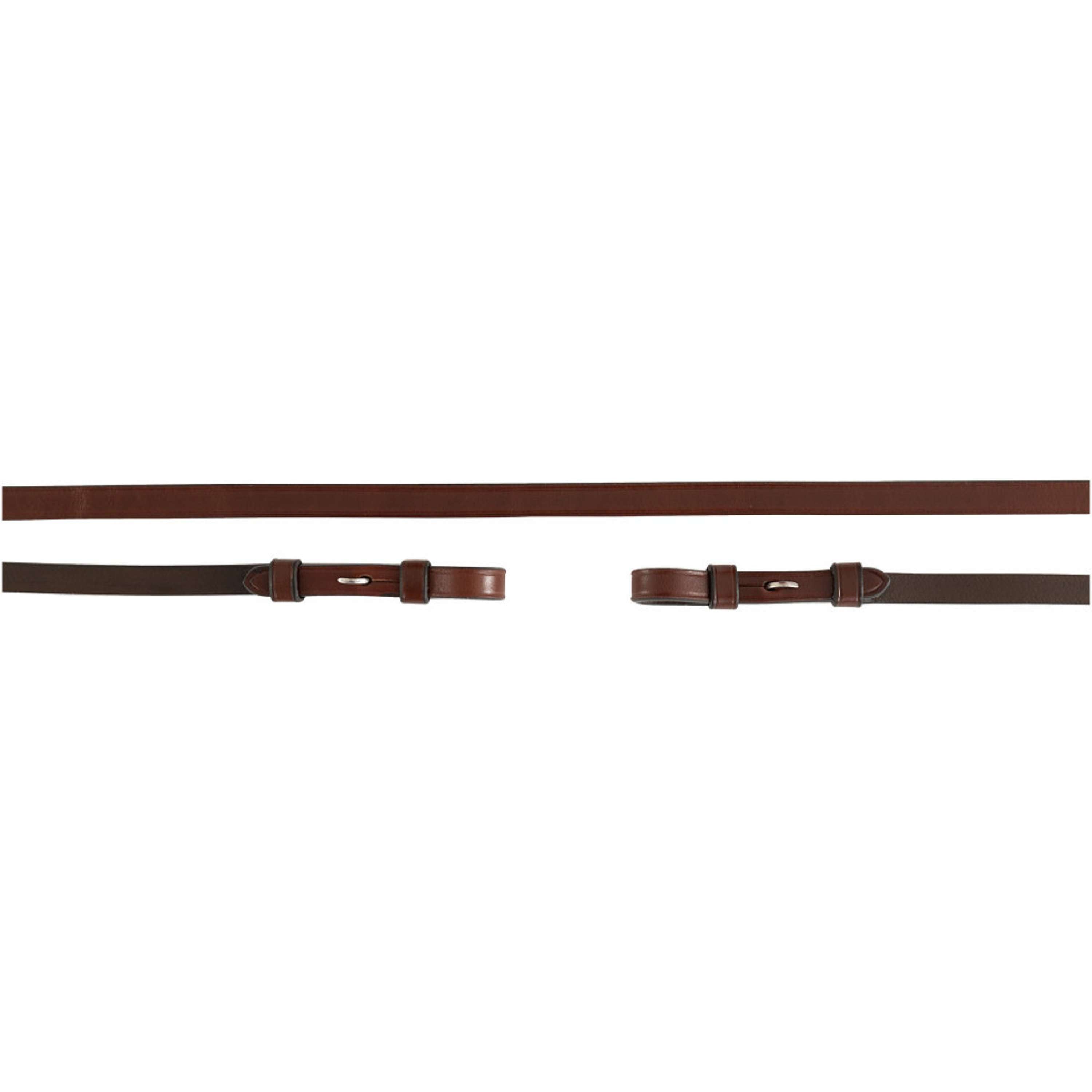 BR Weymouth Reins Leather Tight 13mm Blind Oak/Silver
