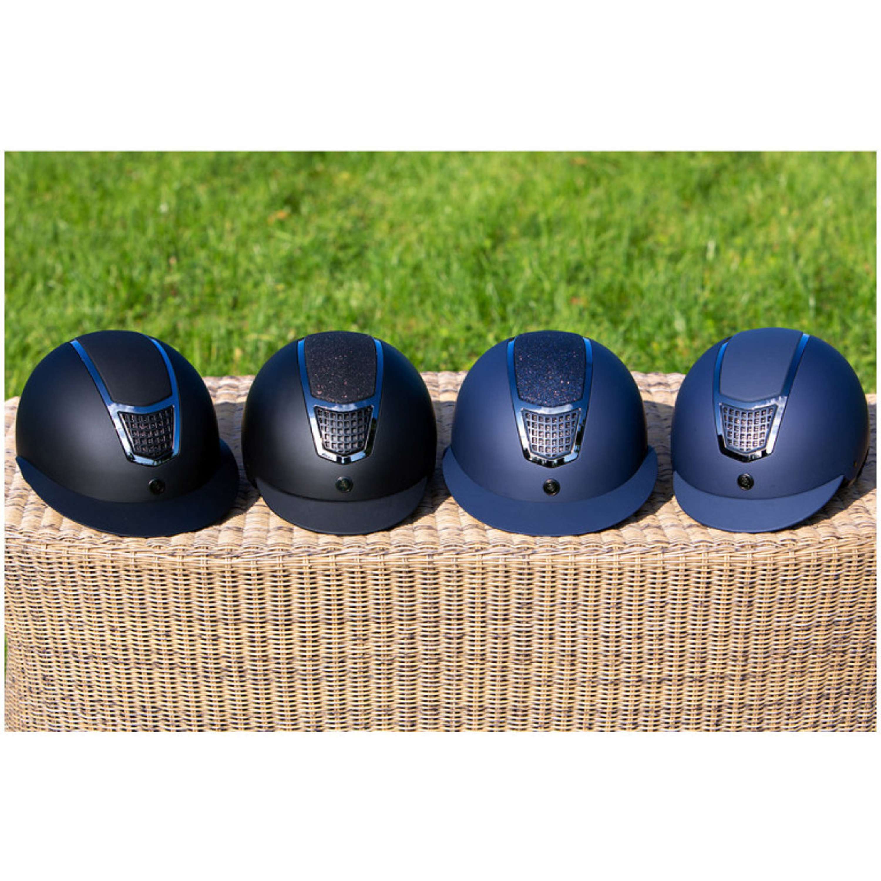 BR Riding Cap Lambda Glitter Black/Gunmetal