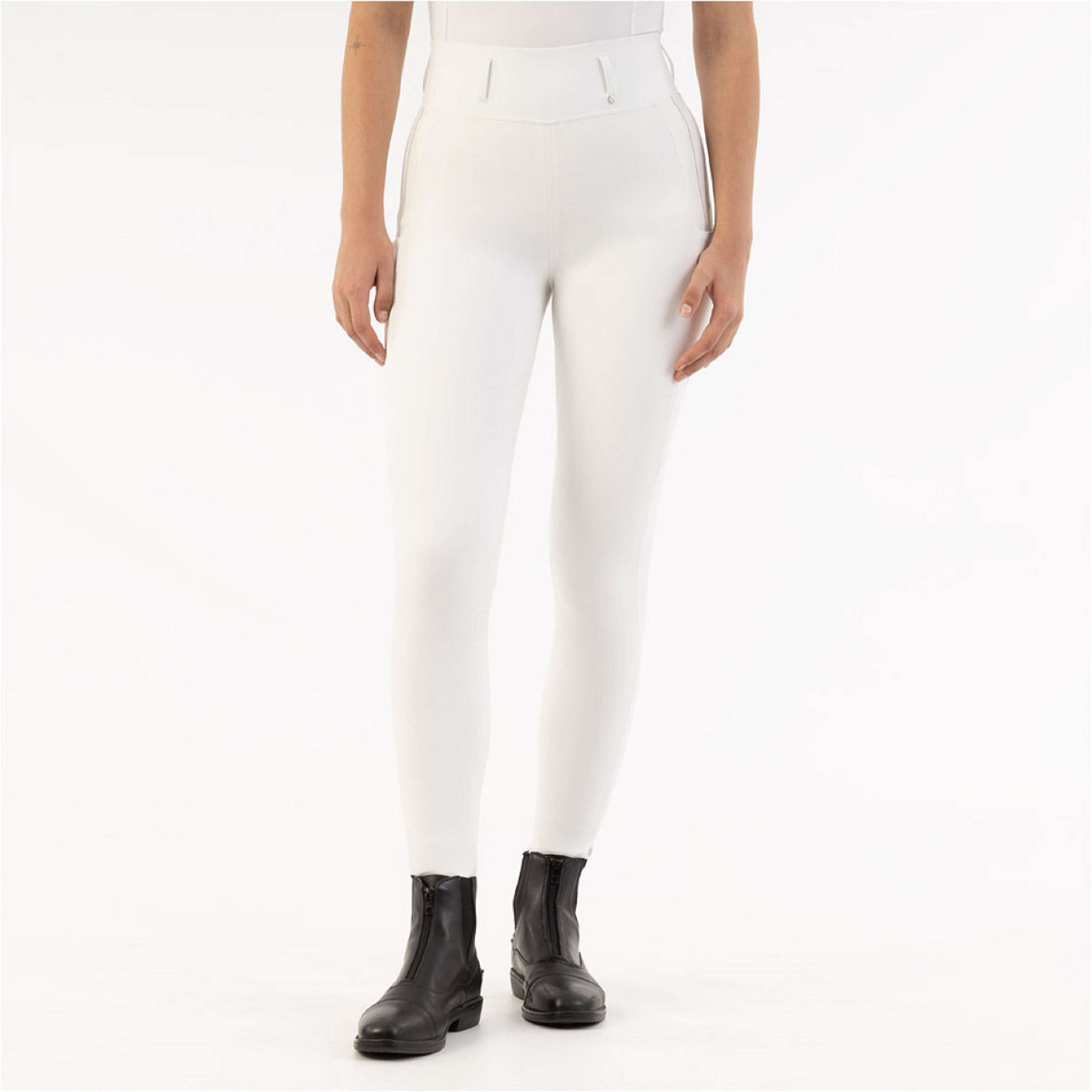 BR Riding Legging Kelly Full Grip Lucent White