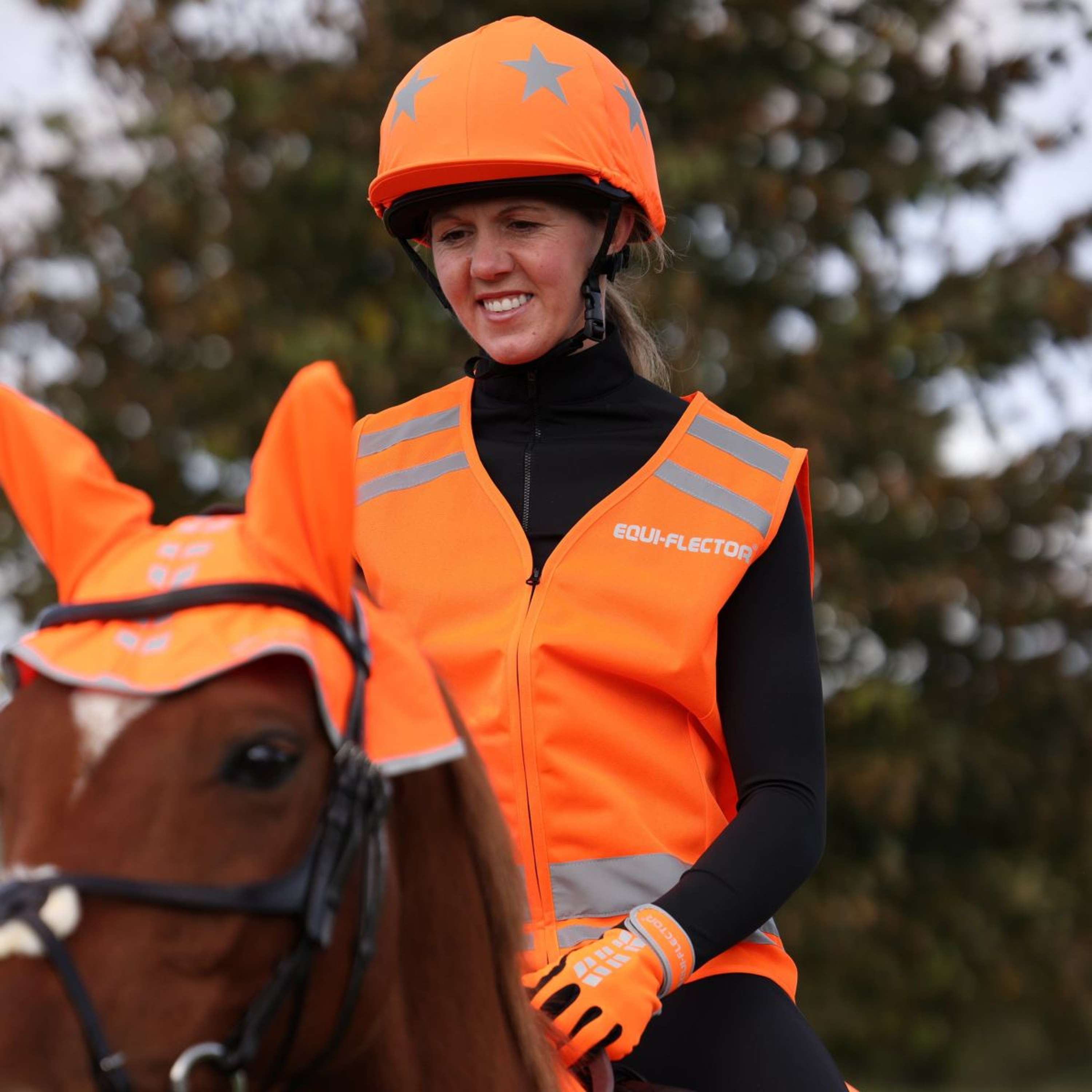 Equi-Flector by Shires Safety Vest Kids Orange