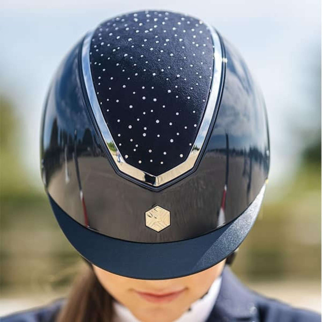 Charles Owen Cap Kylo Crystal MIPS Navy Gloss/Silver