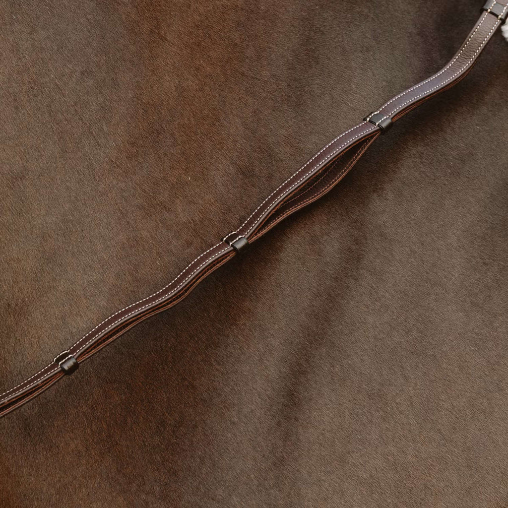 Dyon Reins Leather Working Collection 1/2 with Handles Brown