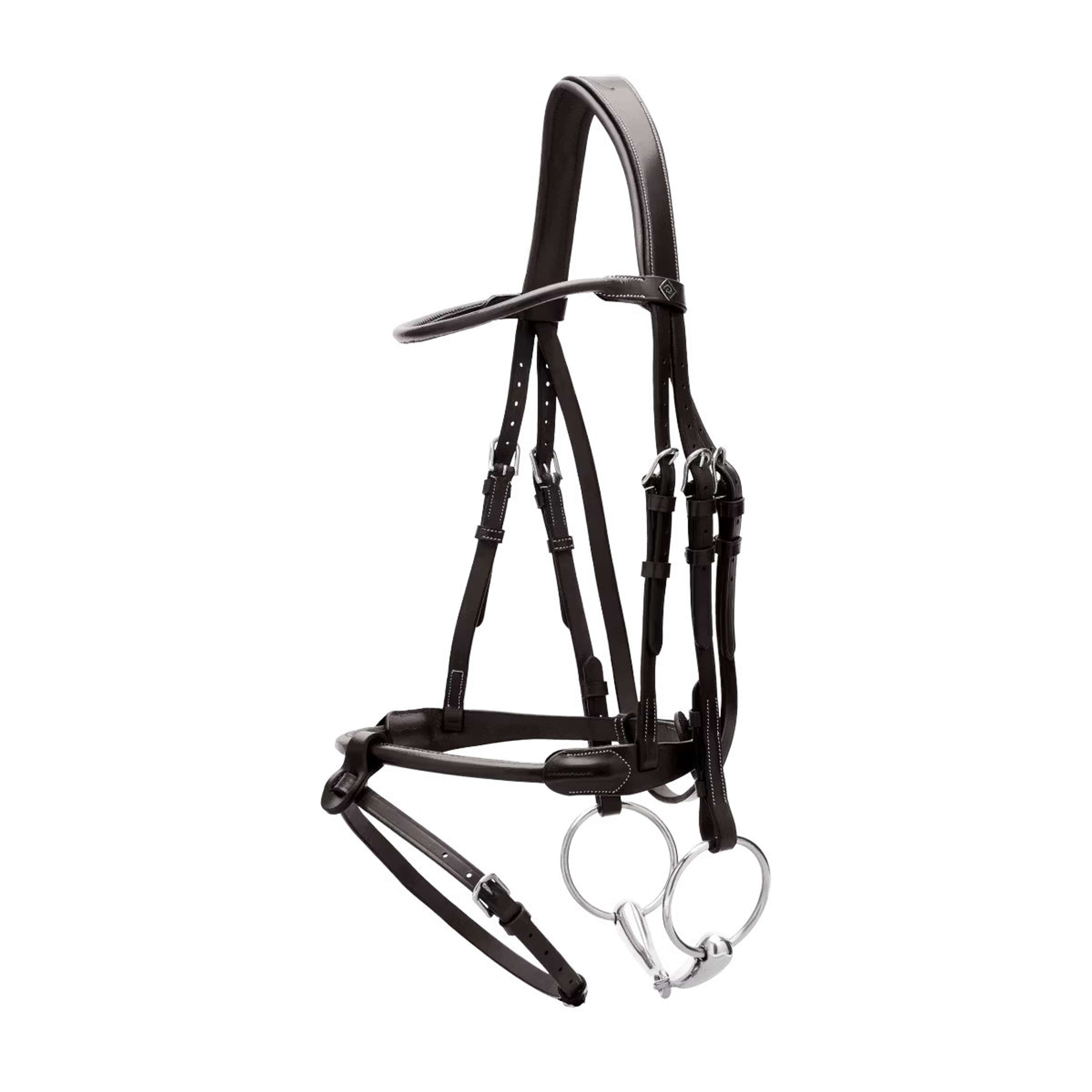 Dyon Bridle Round Leather Black