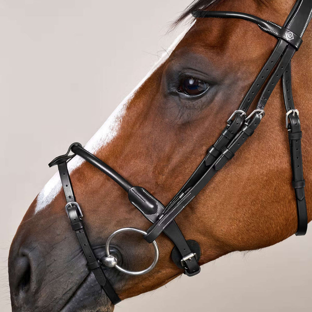 Dyon Bridle Round Leather Black