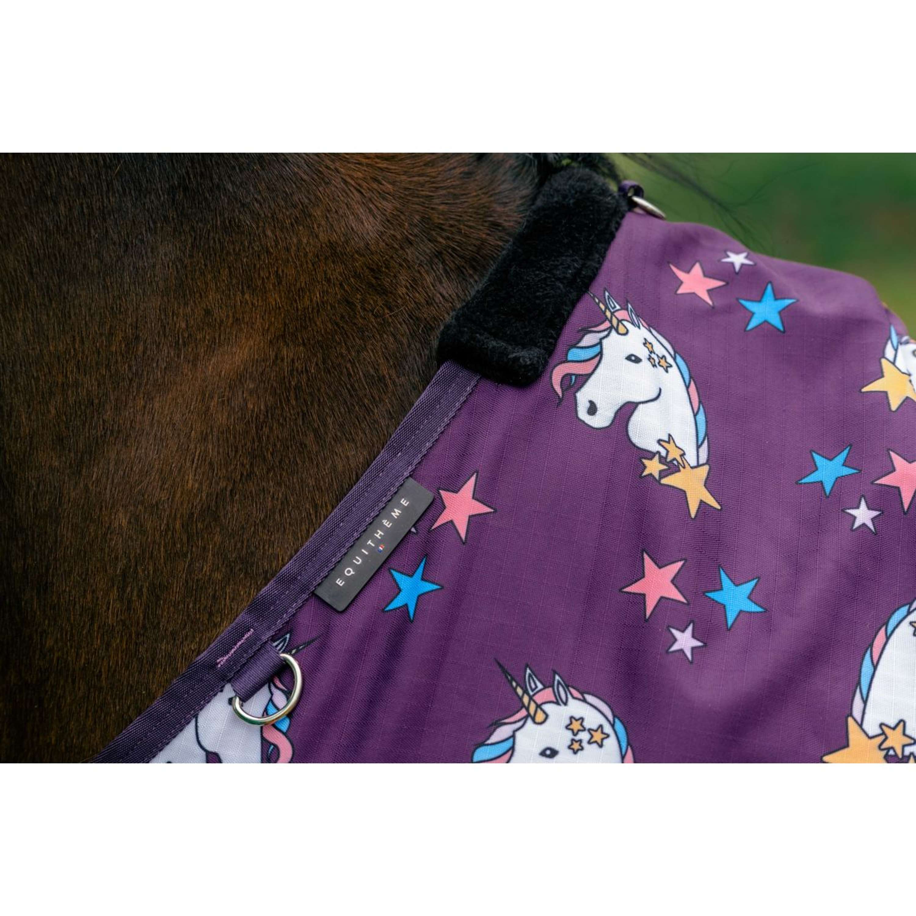 EQUITHÈME Turnout Rug Unicorn 600D 0g Plum