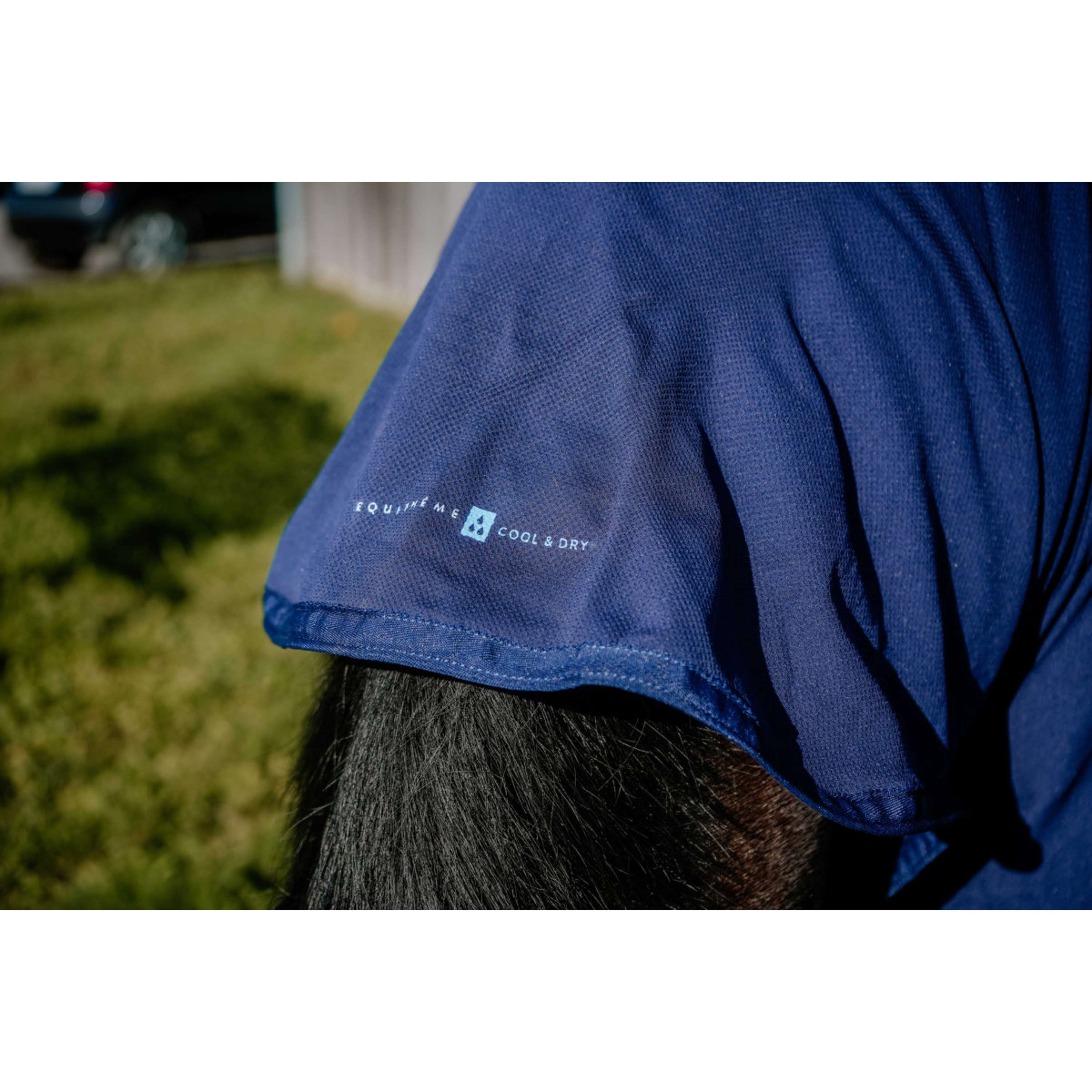 EQUITHÈME Cooling Blanket Cool& Dry Fresh Combo NavyBlue