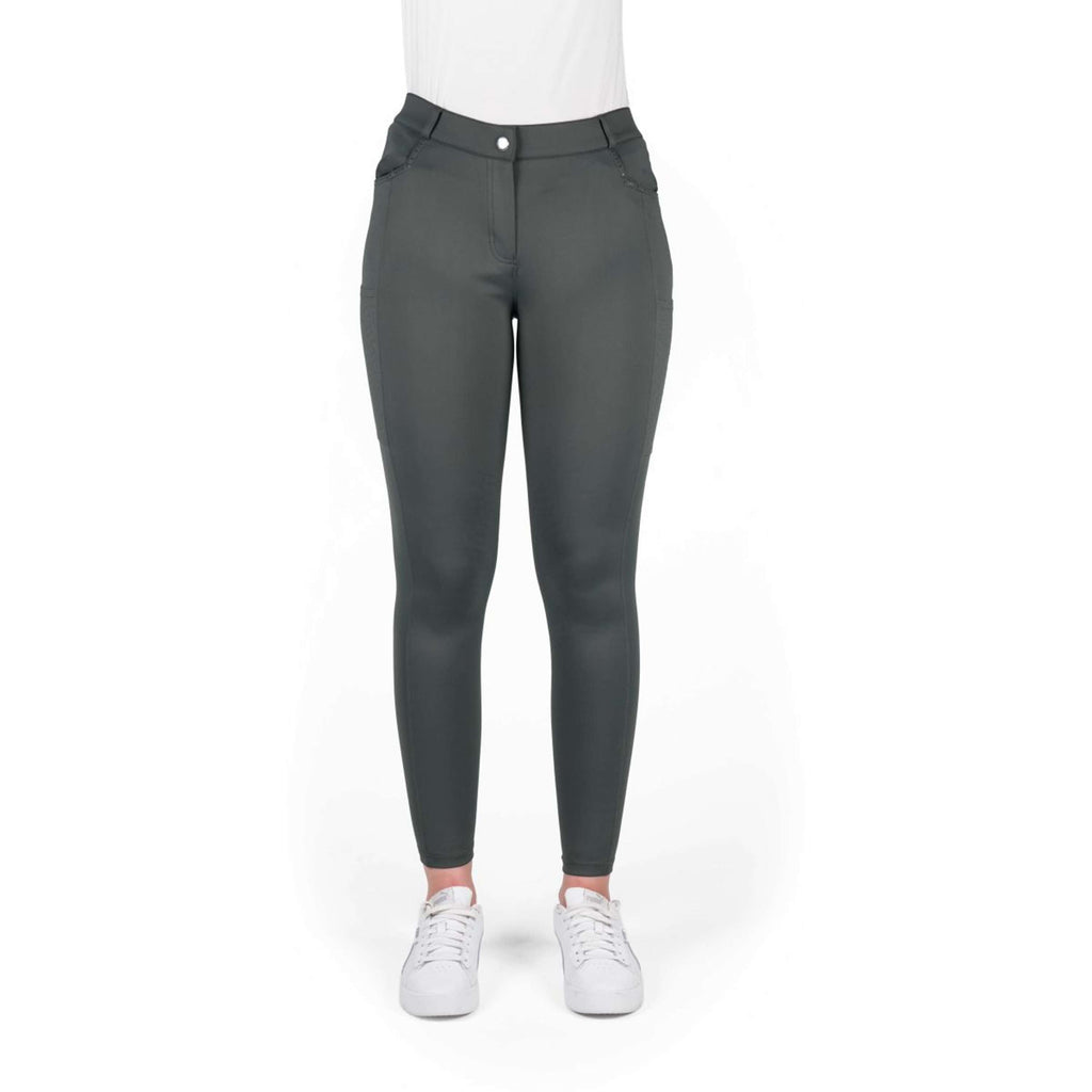 EQUITHÈME Breeches Capucine Knee Grip Green