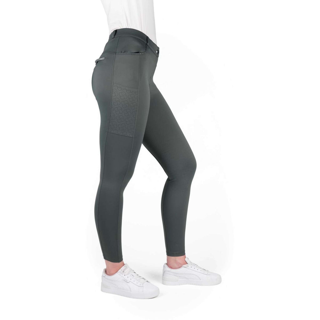 EQUITHÈME Breeches Capucine Knee Grip Green