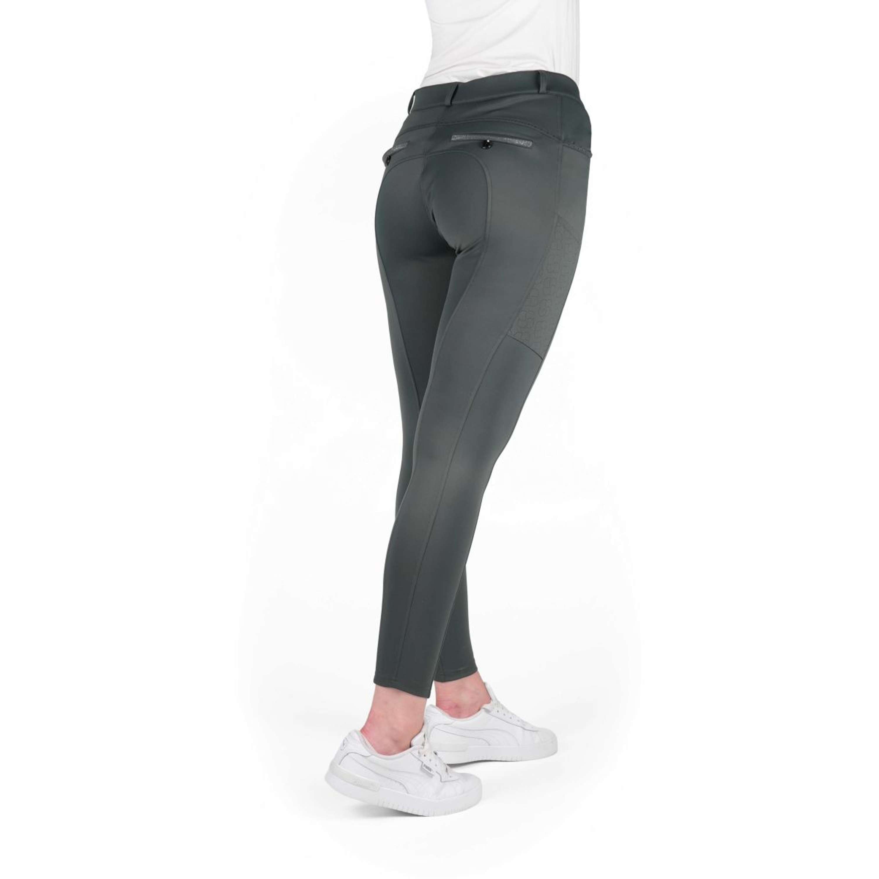 EQUITHÈME Breeches Capucine Knee Grip Green