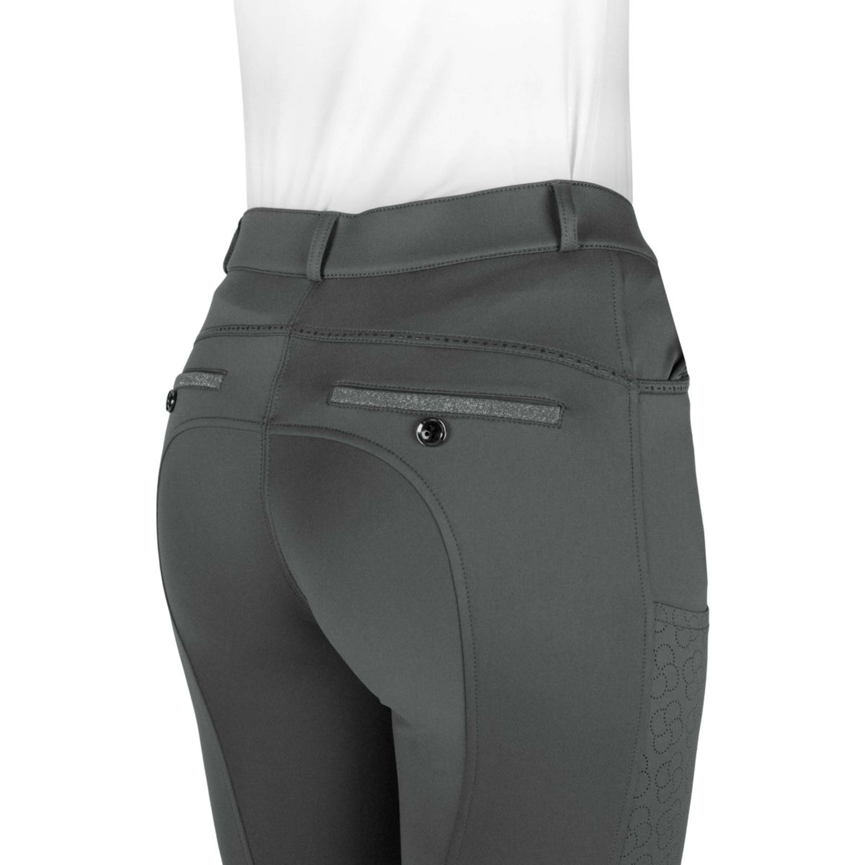 EQUITHÈME Breeches Capucine Knee Grip Green